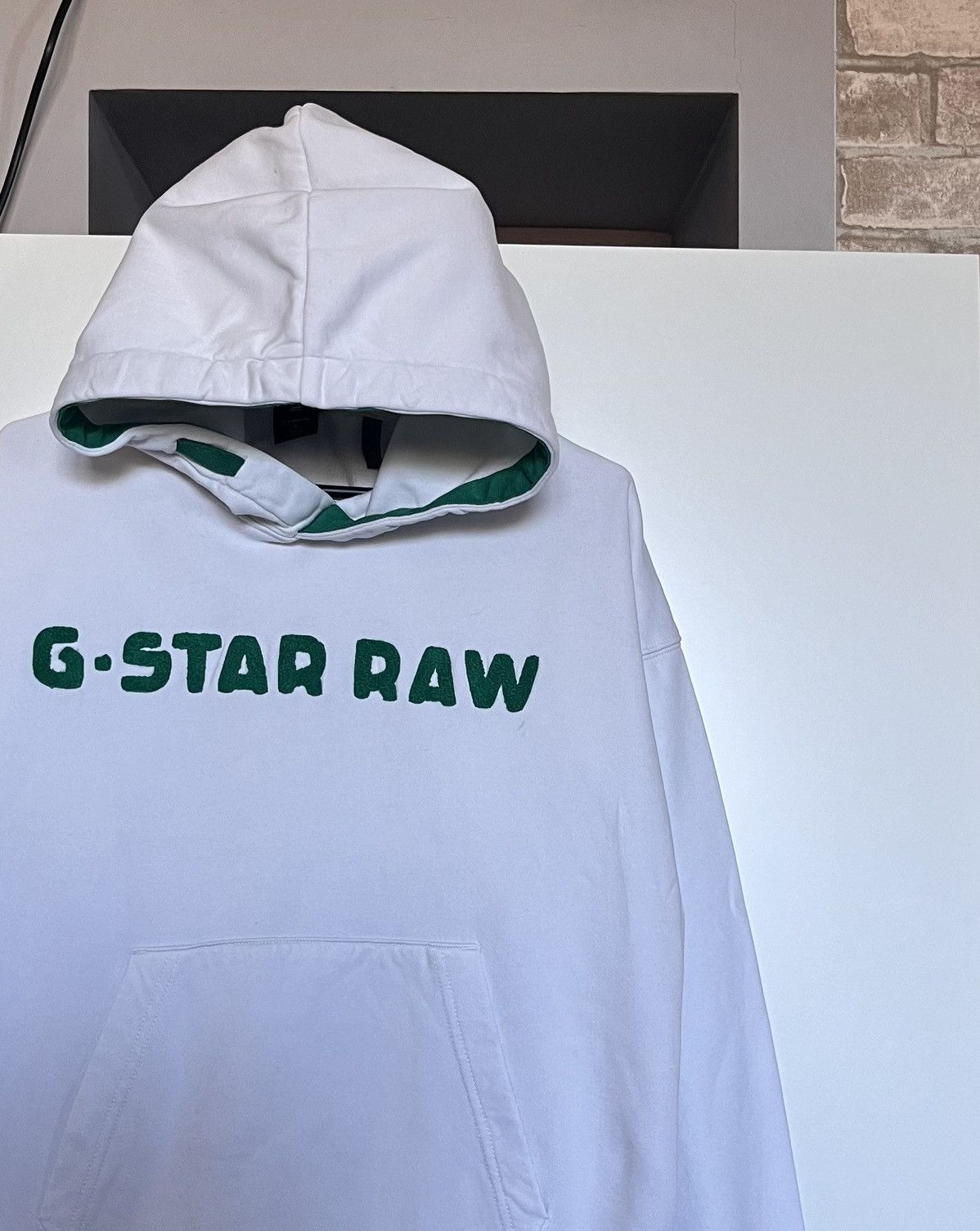 G-Star × Vintage Vintage y2k Avantgarde Gstar Raw Big Logo Hoodie Size US S / EU 44-46 / 1 - 5 Thumbnail