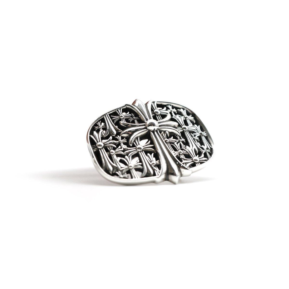 Chrome Hearts Chrome Hearts Silver Cemetery Cross Belt Buckle Size ONE SIZE - 1 Thumbnail