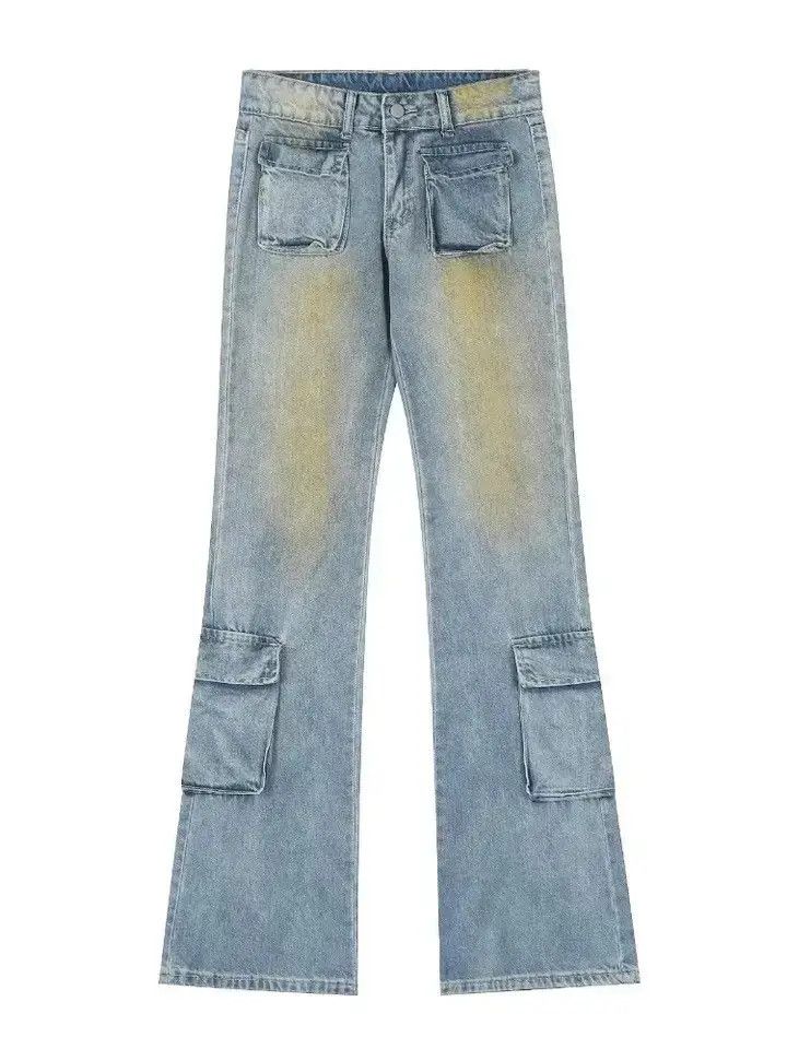 Japanese Brand Bootcut Jeans Men Flare Pants Size US 32 / EU 48 - 2 Thumbnail