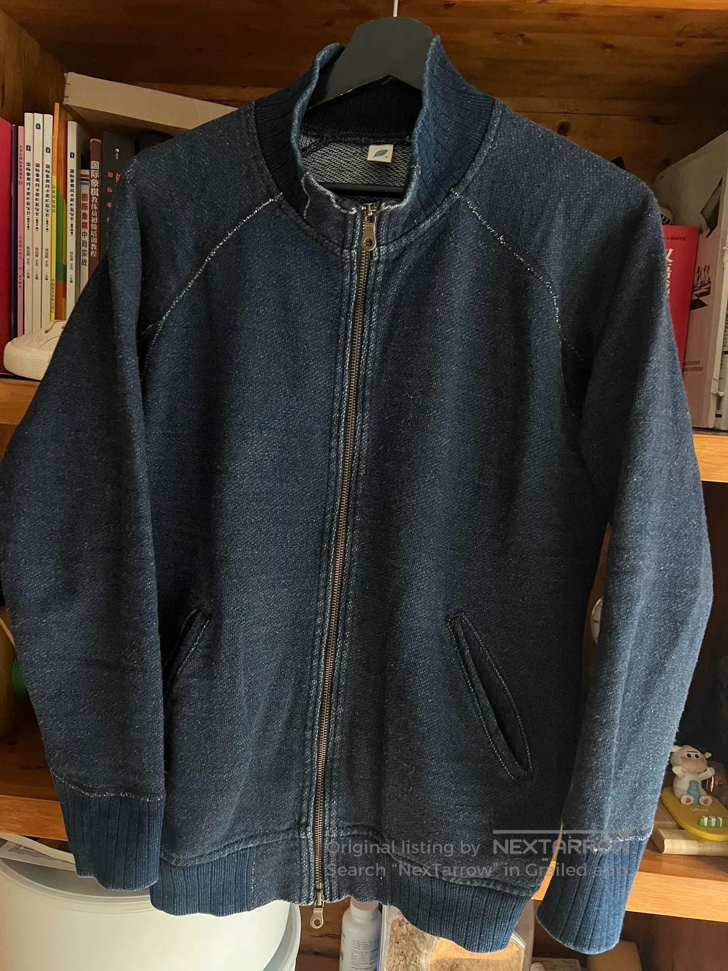 Pure Blue Japan pure blue japan indigo dyed sweatshirt jacket. Size US M / EU 48-50 / 2 - 3 Thumbnail