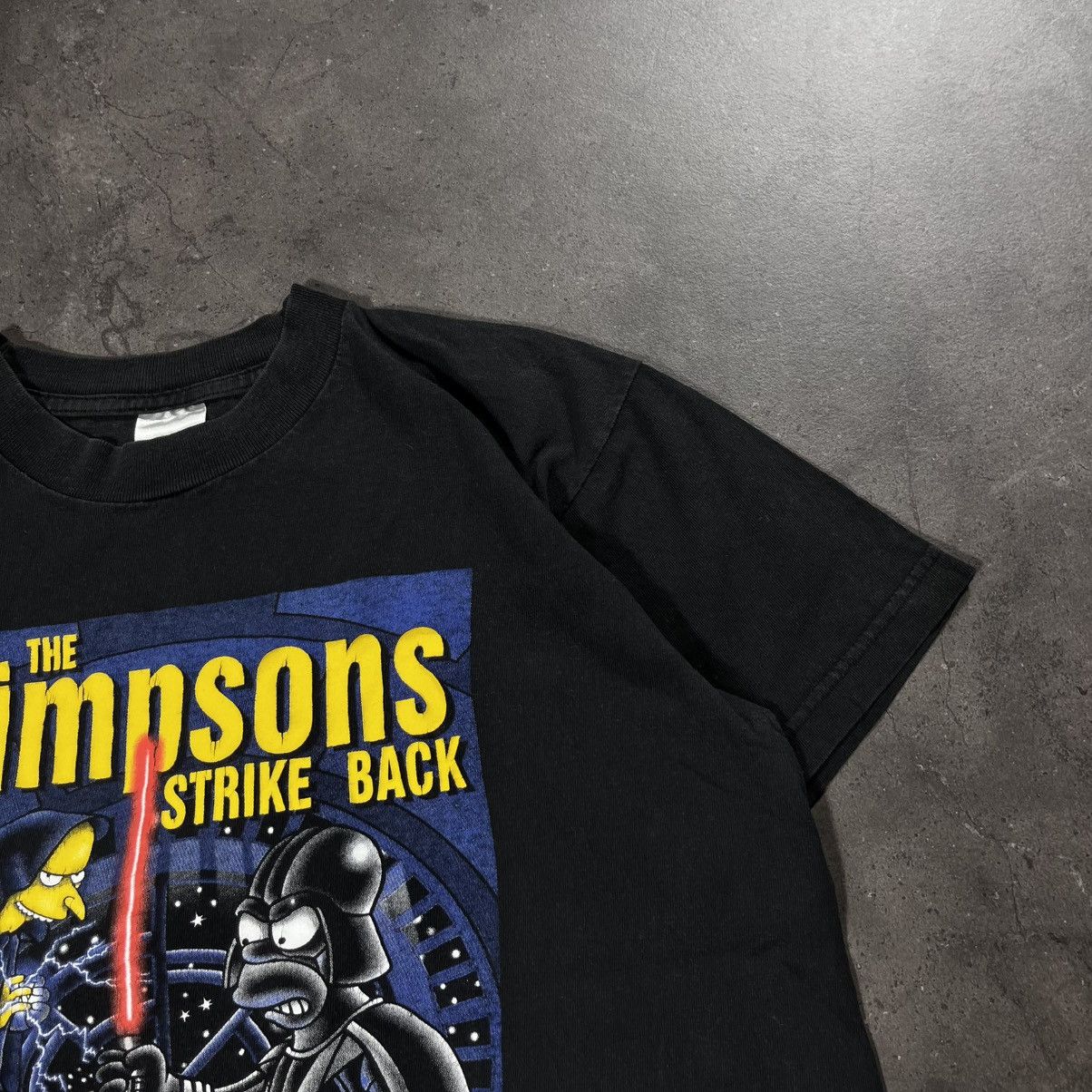 Cartoon Network Vintage 90s The Simpsons Strike Back Star Wars Tee Tshirt Size US S / EU 44-46 / 1 - 4 Thumbnail