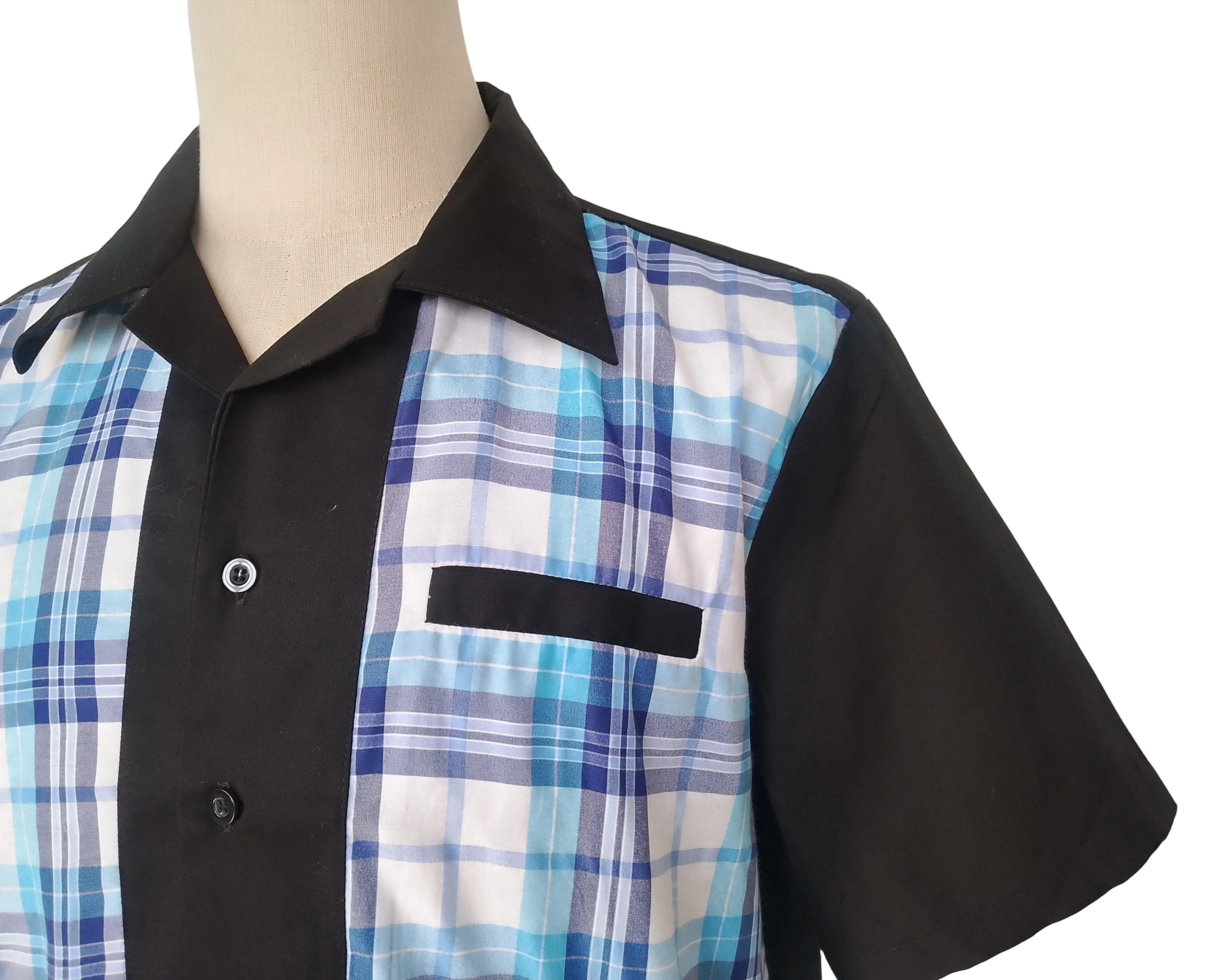 Other Men Workshirts Blue Plaid Fake Pocket Size US M / EU 48-50 / 2 - 5 Thumbnail