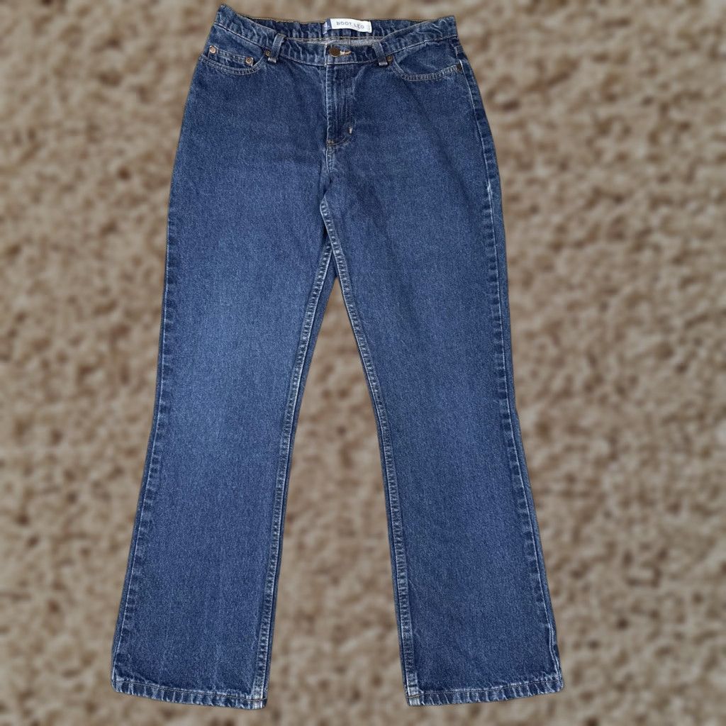 Denime SO Jeans Womens 9 Bootcut Jeans Blue Mid Rise 100% Cotton 5-Pocket Denim Boot Leg Casual Y2K Mens? Size 30" / US 8 / IT 44 - 1 Thumbnail