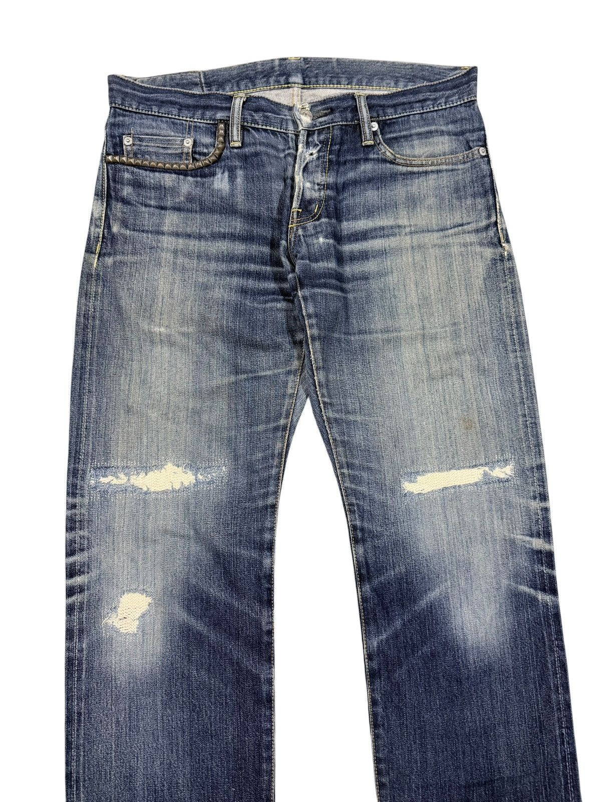 Hysteric Glamour Vtg💥Hysteric Glamour Stud Pocket Salvage Denim Jeans Size US 32 / EU 48 - 3 Thumbnail