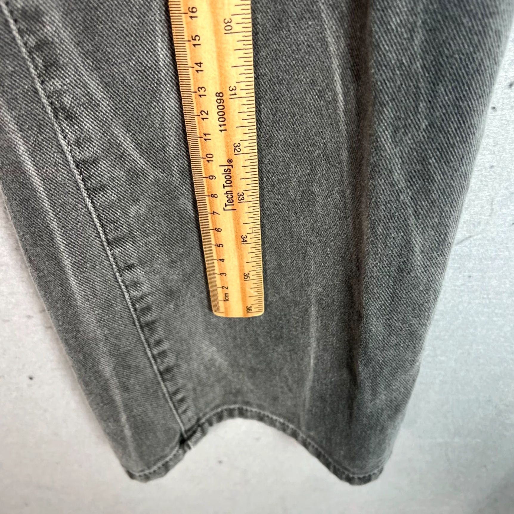 Denime Wayward Denim Jeans Womens Size 1 High-Waisted Straight Gray 31in Inseam 5-Pocket Regular Rise Mens/Girls? Size 25" / US 0 / IT 36 - 7 Thumbnail