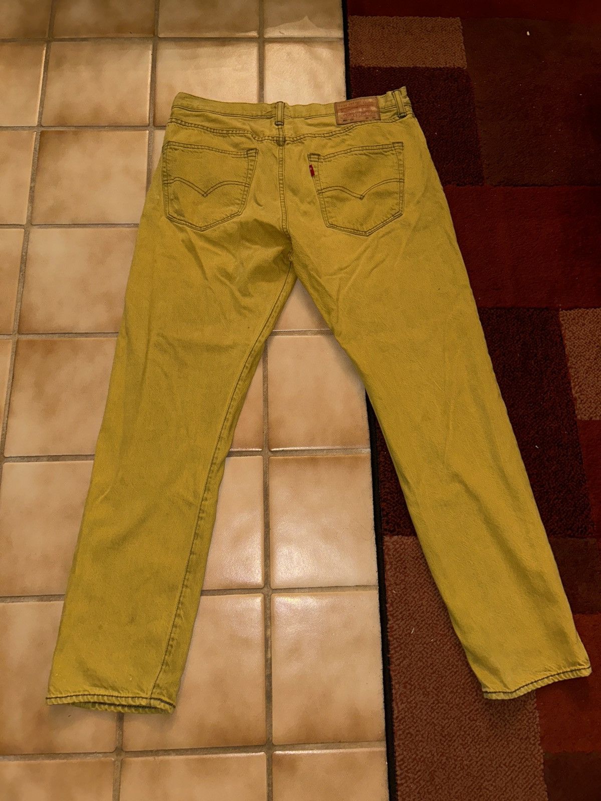 Levi's Levi Strauss & Co. Yellow Denim 501s Size US 34 / EU 50 - 4 Thumbnail
