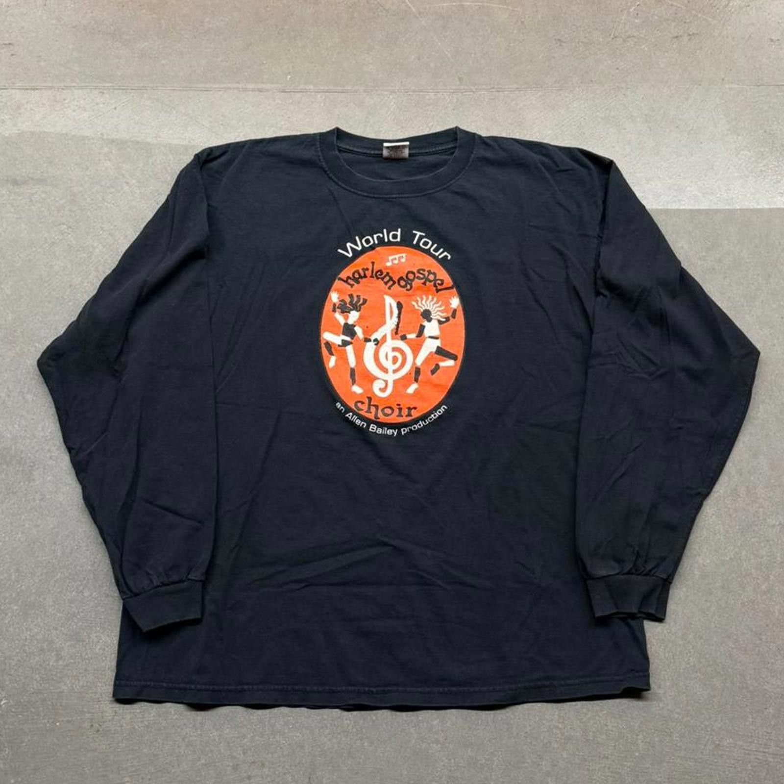 Anvil Vintage 90s Harlem Gospel Choir World Tour Long Sleeve Tee Size US XXL / EU 58 / 5 - 2 Thumbnail