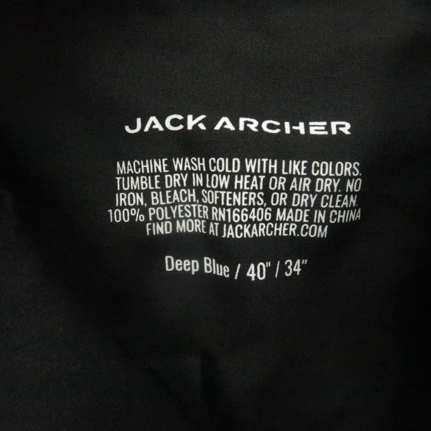 Vintage Jack Archer Pants Men 40x34 Deep Blue Tech Jetsetter Chino Trouser Size US 40 / EU 56 - 4 Thumbnail