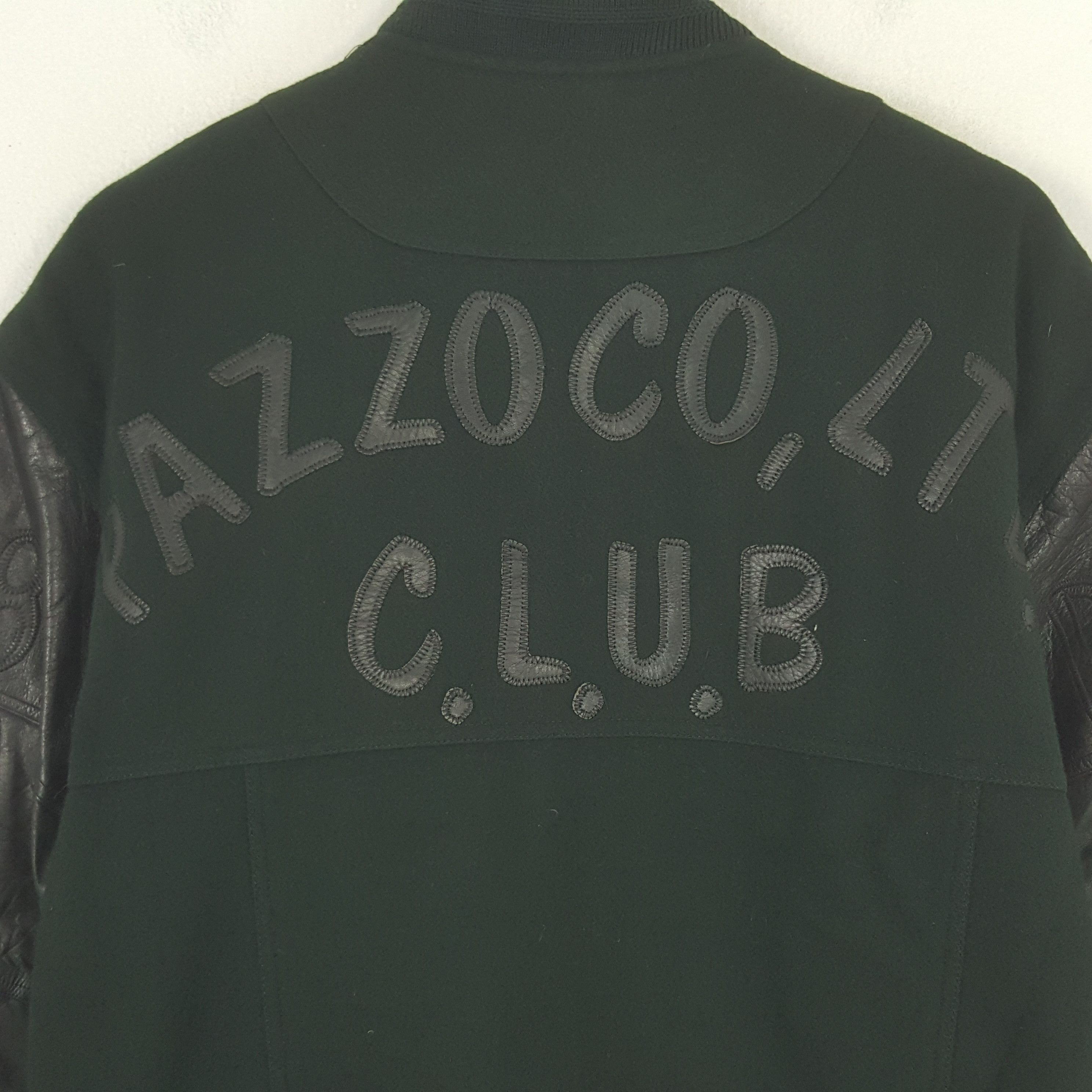 Japanese Brand × Vintage Vintage Pazzoco,LTD Sleeve Leather Varsity Jacket Size US L / EU 52-54 / 3 - 2 Thumbnail
