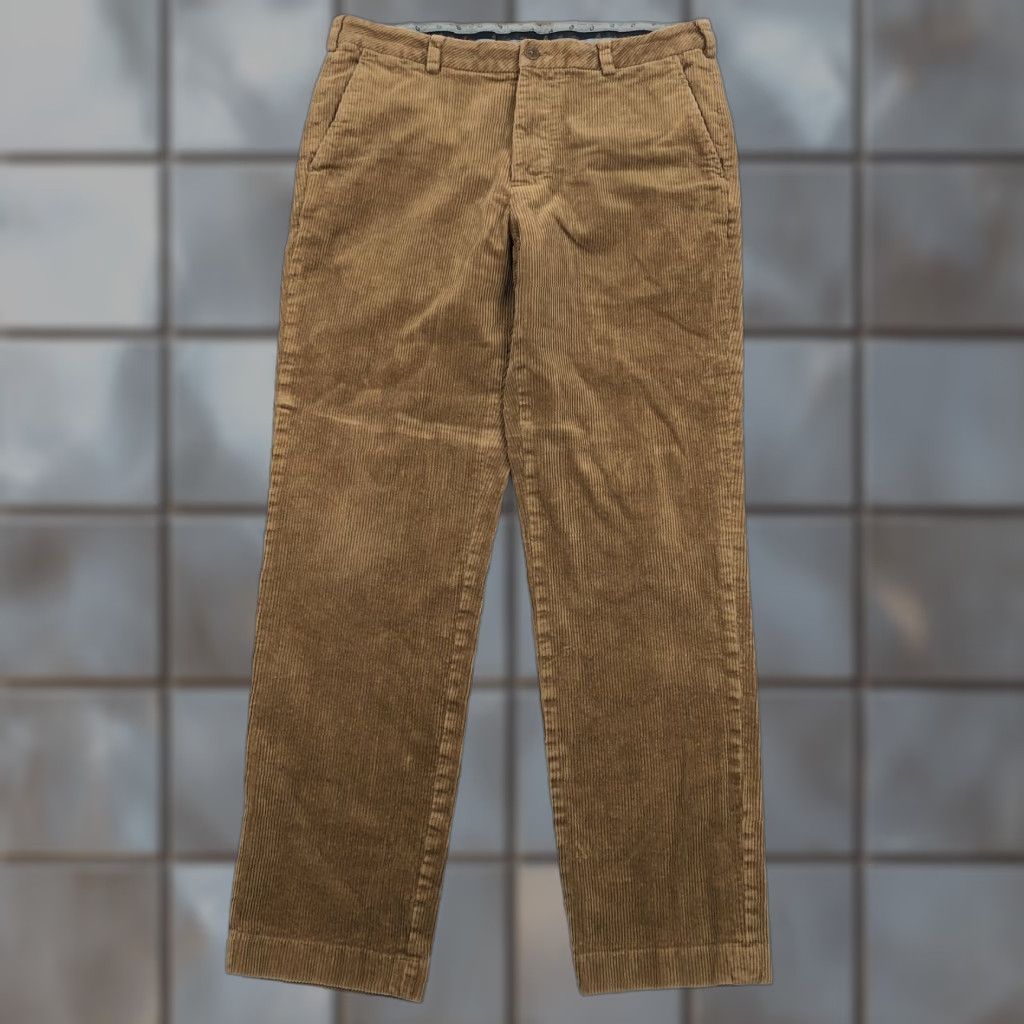 Brooks Brothers Brooks Brothers Clark Fit Men's Corduroy Pants W34 L32 Brown Flat Front Casual Size US 34 / EU 50 - 1 Thumbnail