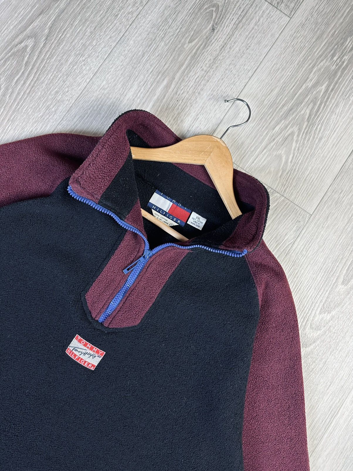 Tommy Hilfiger × Vintage Tommy Hilfiger vintage fleece pullover sweatshirt Size US XXL / EU 58 / 5 - 3 Thumbnail