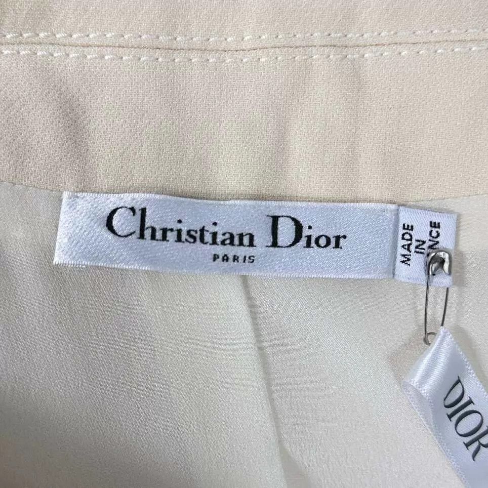 Dior Dior Beige Tailored Waisted Short-Sleeve Dress Women's 34 Size XS / US 0-2 / IT 36-38 - 6 Thumbnail