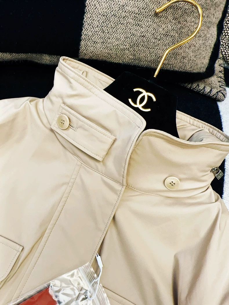 Loro Piana LORO PIANA Classic khaki traveler four pocket jacket for w Size L / US 10 / IT 46 - 5 Thumbnail