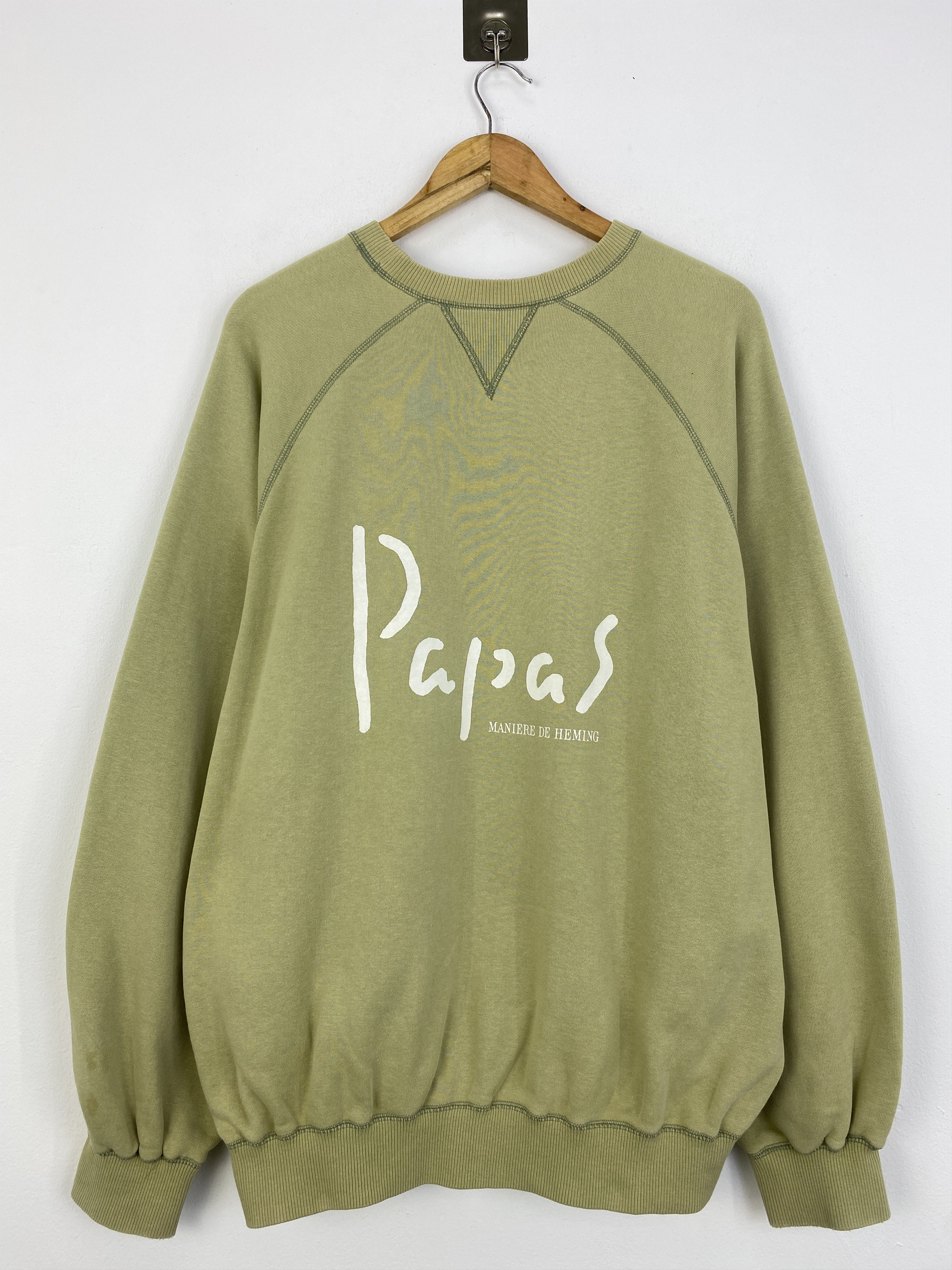 Vintage Papas Maniere De Heming Crewneck Sweatshirt SH0032 Size US XXL / EU 58 / 5 - 1 Thumbnail