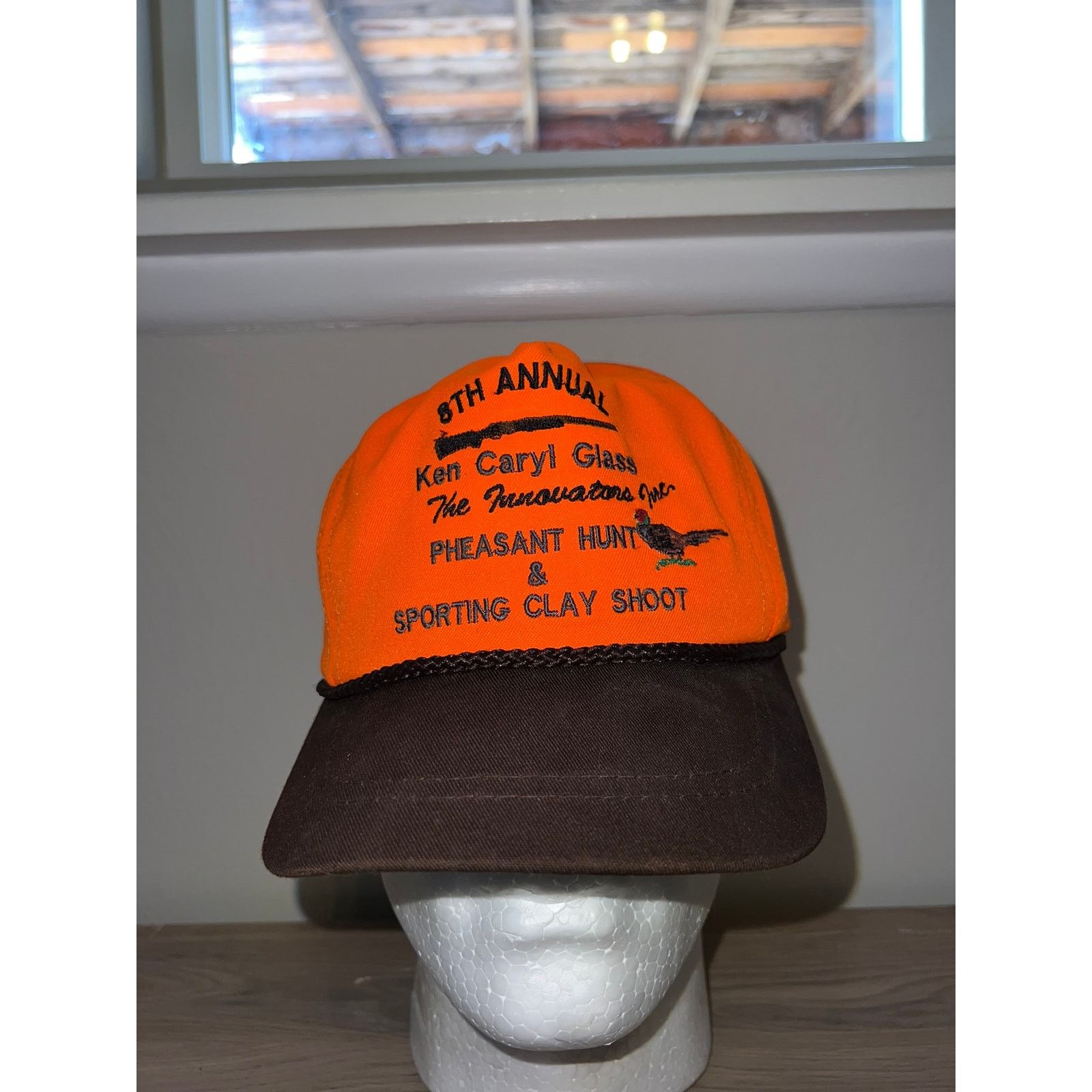 Vintage 90s Pheasant Hunt Sporting Clay Shoot Hat Headwear VTG Size ONE SIZE - 1 Thumbnail