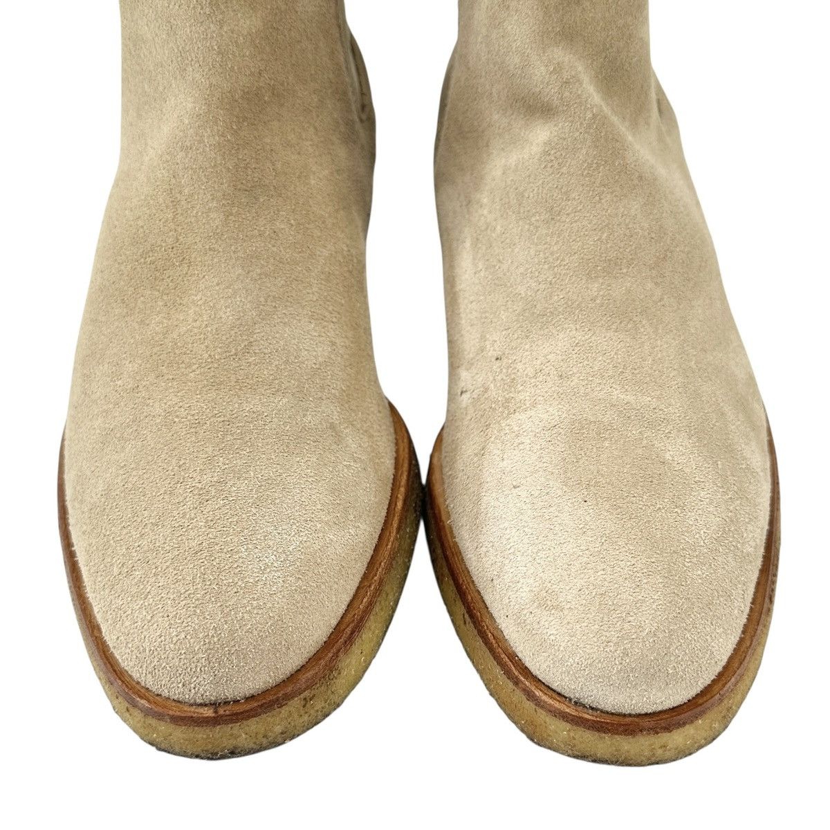 Common Projects Beige / Tan Brown Suede Leather Chelsea Boots Size US 8 / EU 41 - 4 Thumbnail