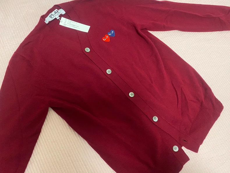 Comme des Garcons Comme Des Garcons Cashmere cardigan CDG cardigan red heart Size US M / EU 48-50 / 2 - 1 Thumbnail