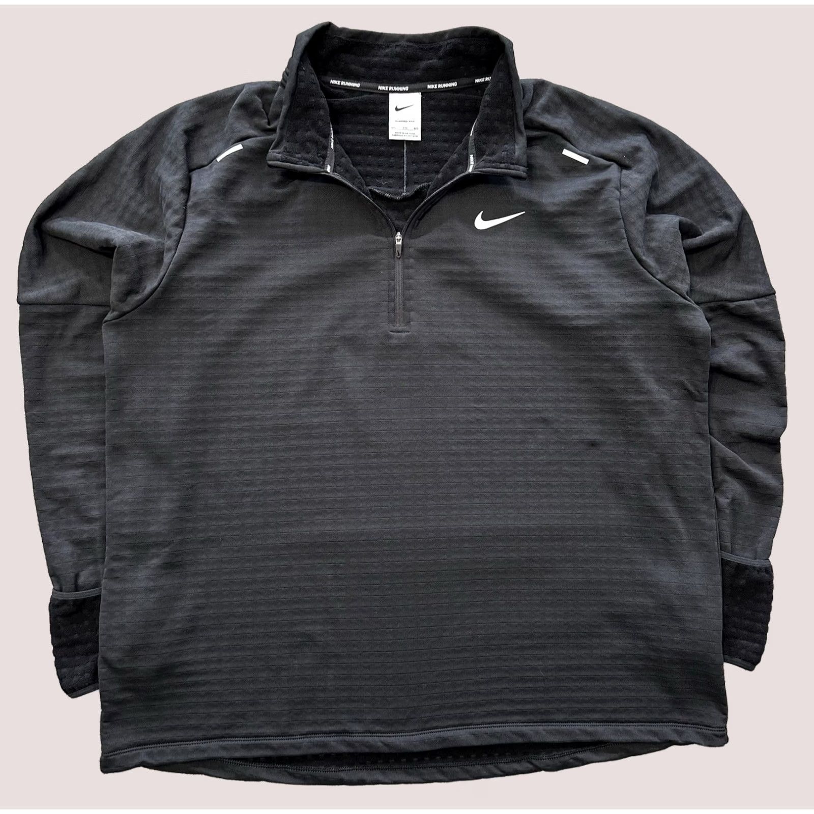 Nike Nike 1/4 Zip Pullover Mens XXL Therma Sphere 3.0 CU6087 Black DRI-Fit Running Activewear Long Sleeve Mock Neck Size US M / EU 48-50 / 2 - 1 Thumbnail