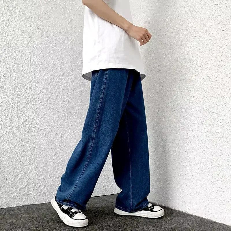 Japanese Brand Streetwear Basic Blue Baggy Loose Jeans Size US 32 / EU 48 - 4 Thumbnail