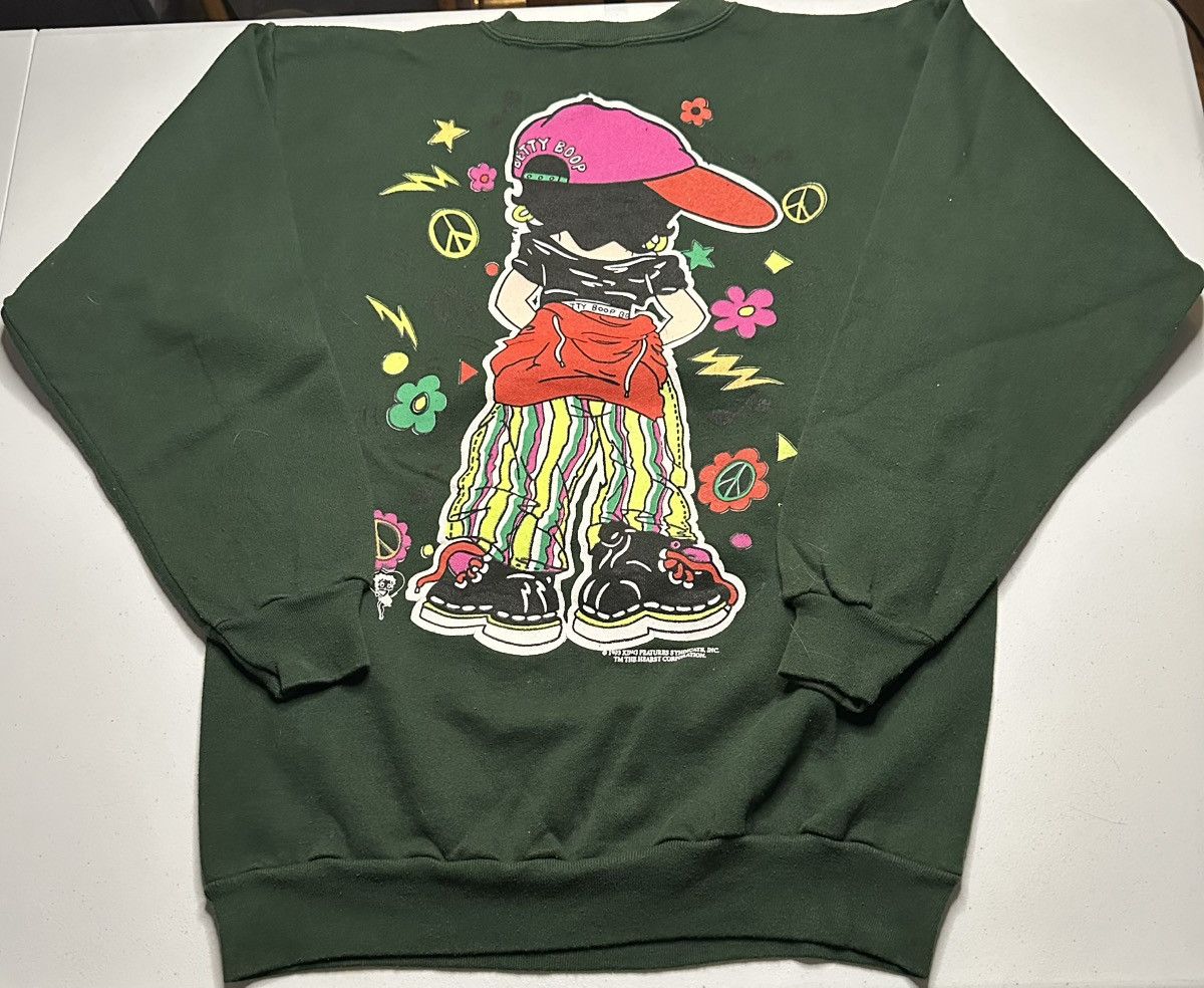 Vintage Vintage 90s Betty Boop Cartoon Crewneck Size US L / EU 52-54 / 3 - 3 Thumbnail
