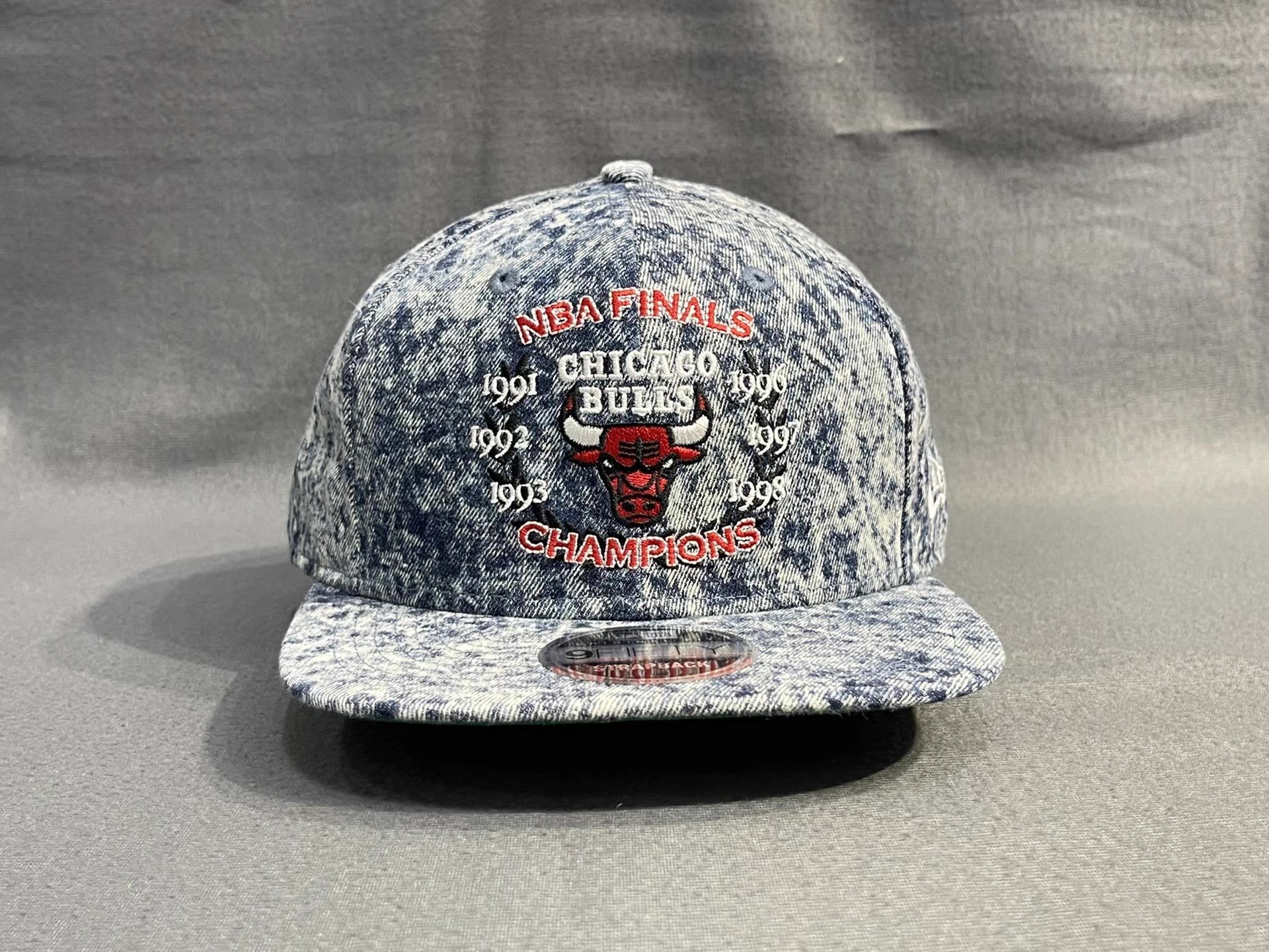 New Era New Era Chicago Bulls Flat Brim Adjustable Cap Q5 Size ONE SIZE - 1 Thumbnail