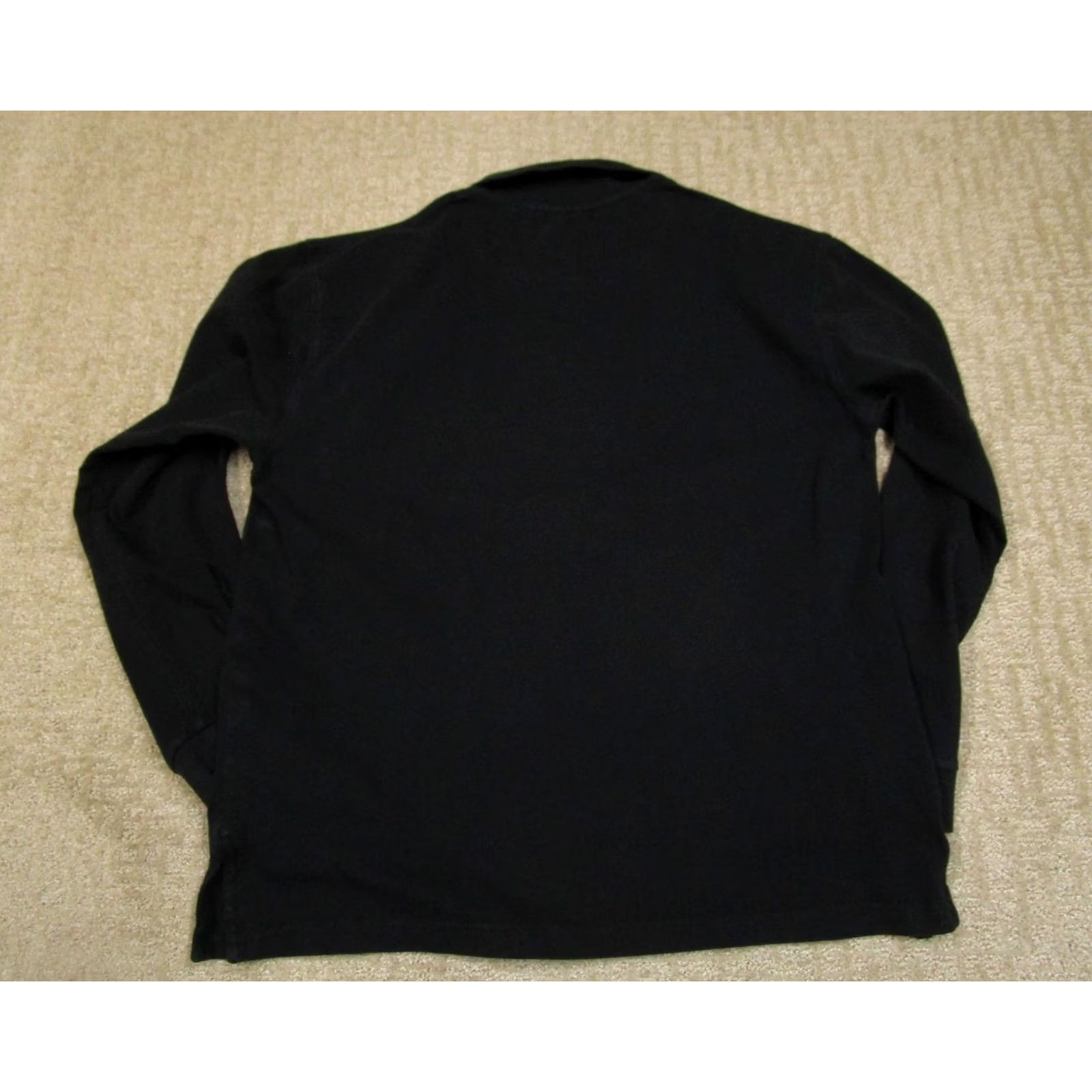 Quince Quince Polo Shirt Men L Black Long Sleeve Cotton Preppy Outdoor Casual Shirt Mens Regular Polo Black L Long Sleeve Cotton Preppy Outdoor Casual Size US L / EU 52-54 / 3 - 3 Thumbnail