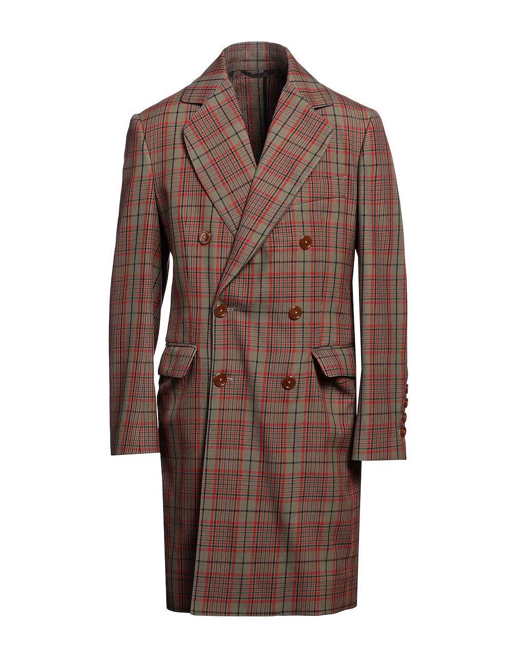 Vivienne Westwood o1srvl11e0326 Check Double-breasted Coat in Multicolor Size US XL / EU 56 / 4 - 1 Preview