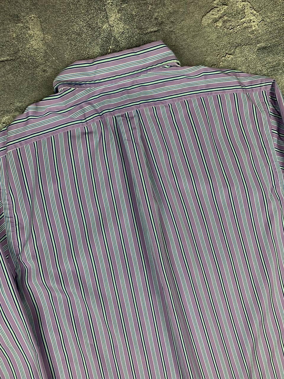 Polo Ralph Lauren Polo Ralph Lauren Men's Shirt Purple Striped Size US XL / EU 56 / 4 - 19 Thumbnail