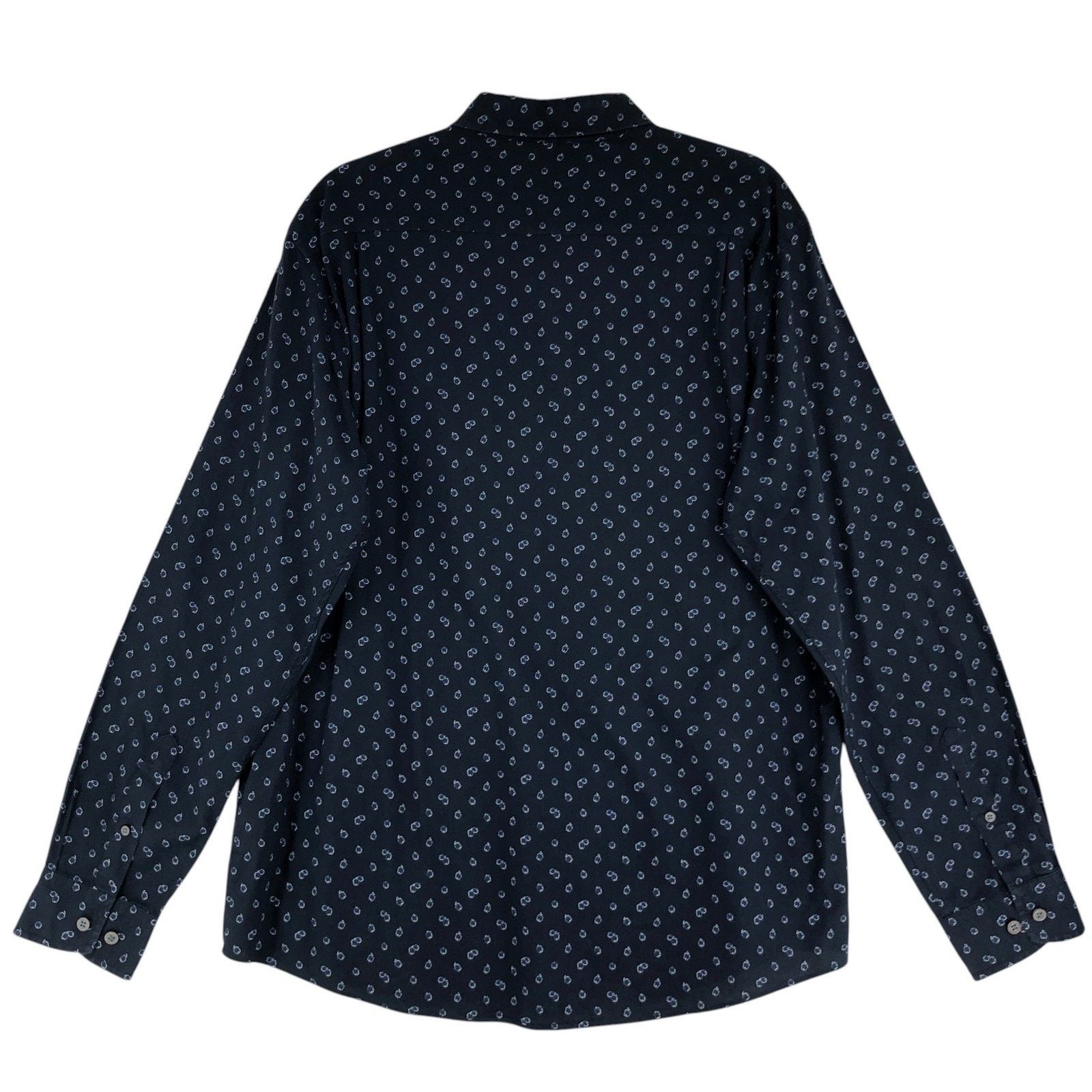 Rodd & Gunn Rodd & Gunn Shirt Navy Blue Original Fit Pattern Cotton Size US L / EU 52-54 / 3 - 8 Thumbnail