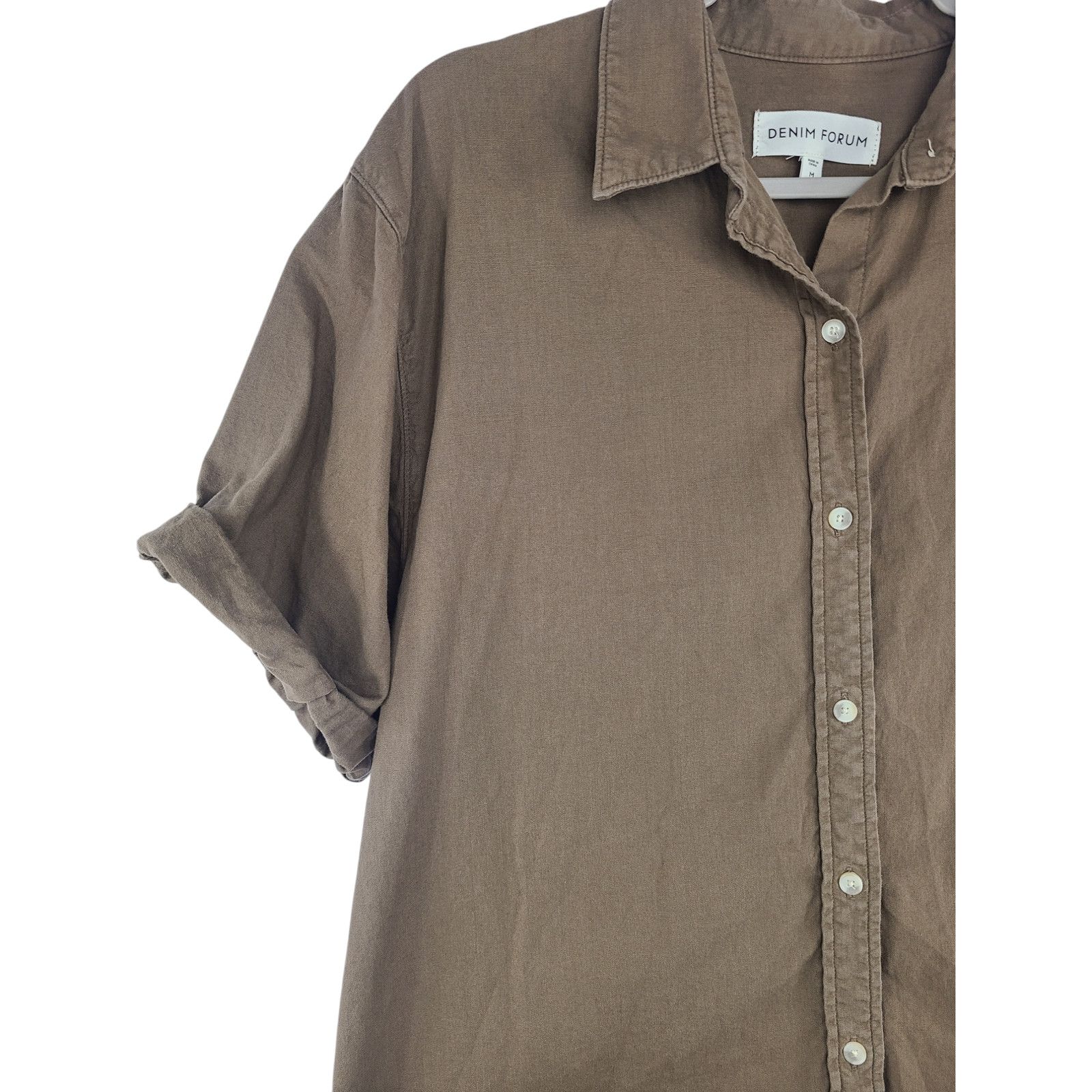Aritzia Denim Forum Artizia The Jane Shirt Button Front Size Medium Size M / US 6-8 / IT 42-44 - 3 Thumbnail