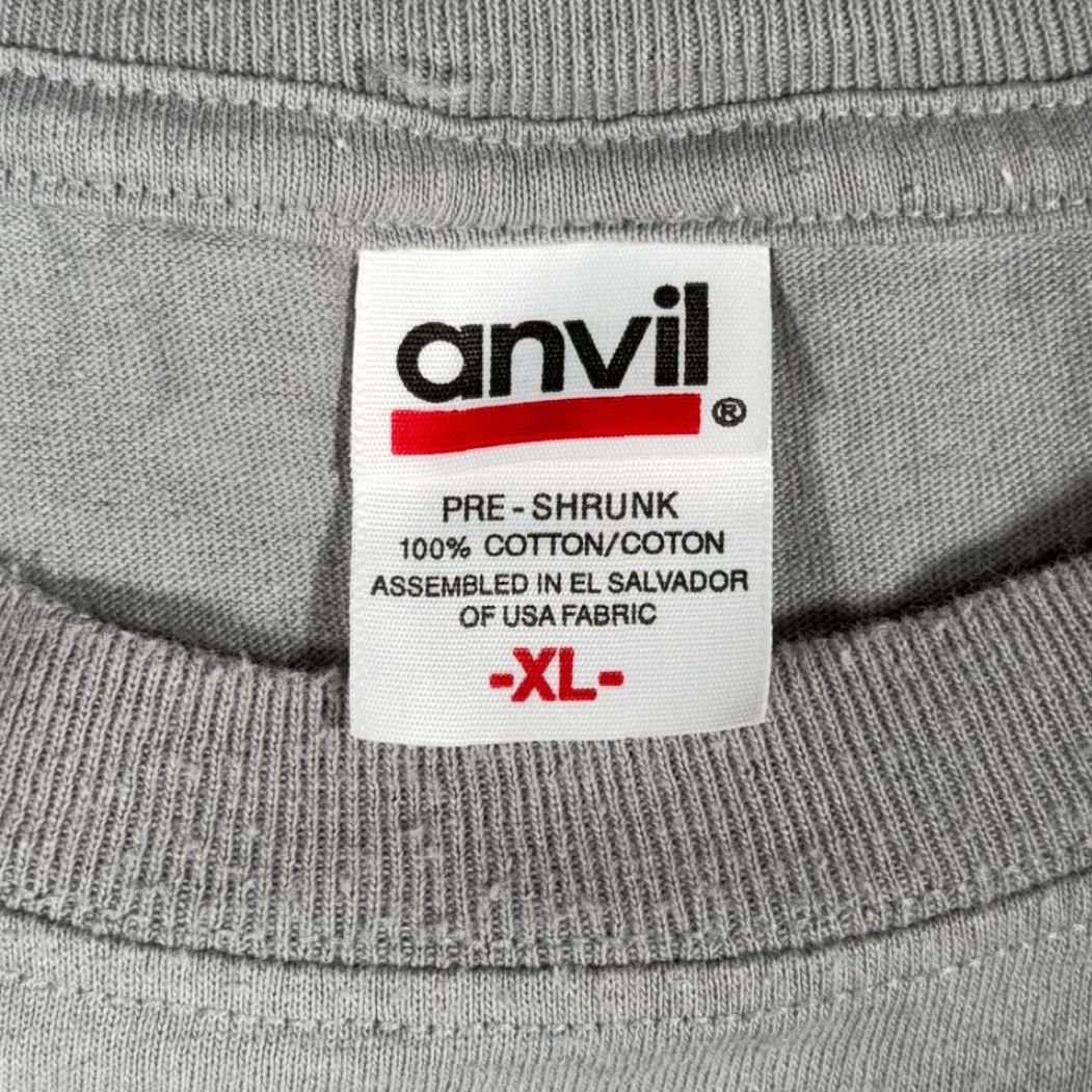 Anvil VINTAGE Vans Aircraft Shirt Mens XL Gray Airplane 90s Y2K Aviation Pilot Crew Neck Cotton Short Sleeve T-Shirt Size US XL / EU 56 / 4 - 3 Thumbnail