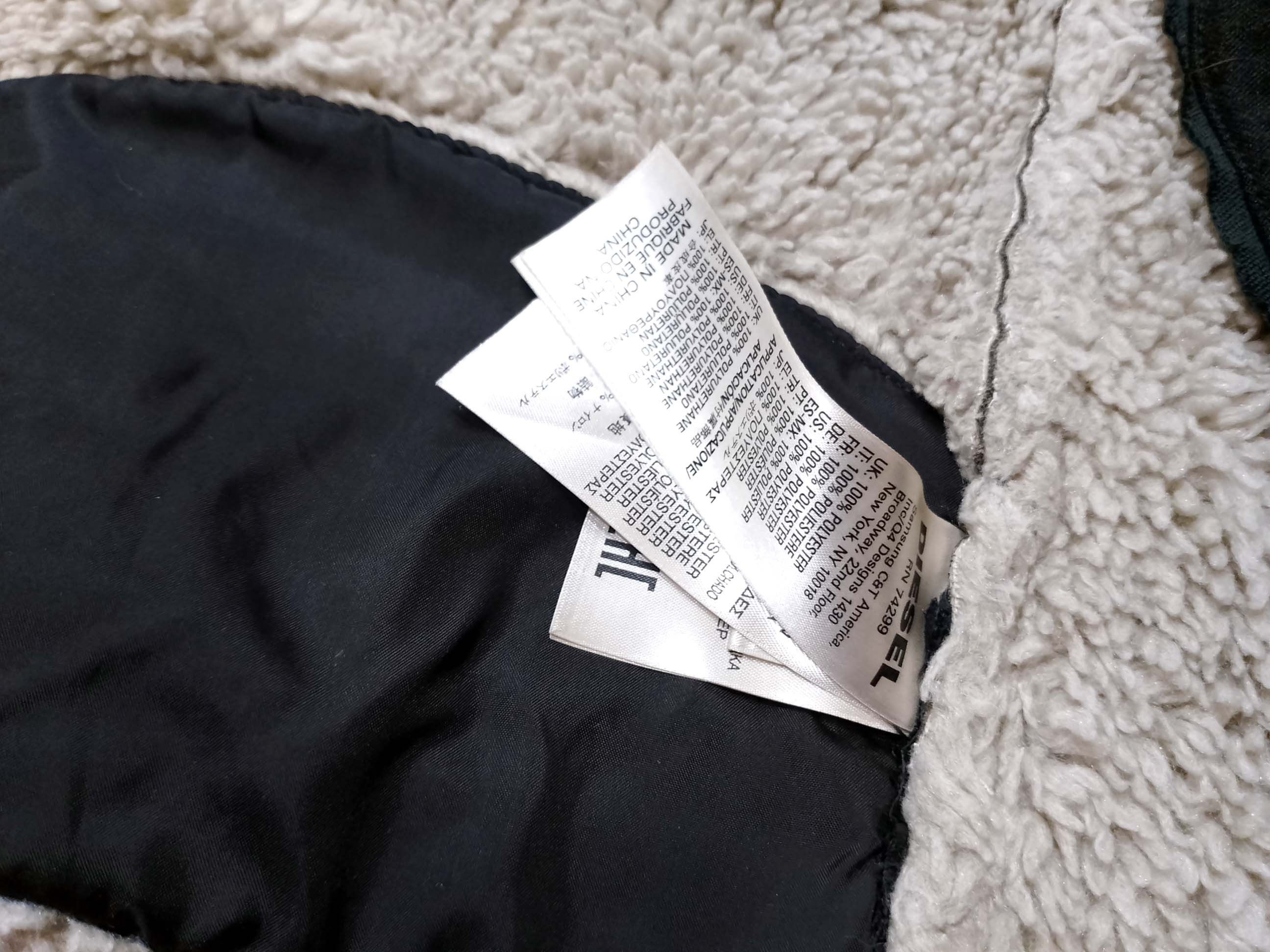 Diesel Diesel Faux Fur Jacket - Gray - Bold Indian Logo Size L / US 10 / IT 46 - 13 Thumbnail
