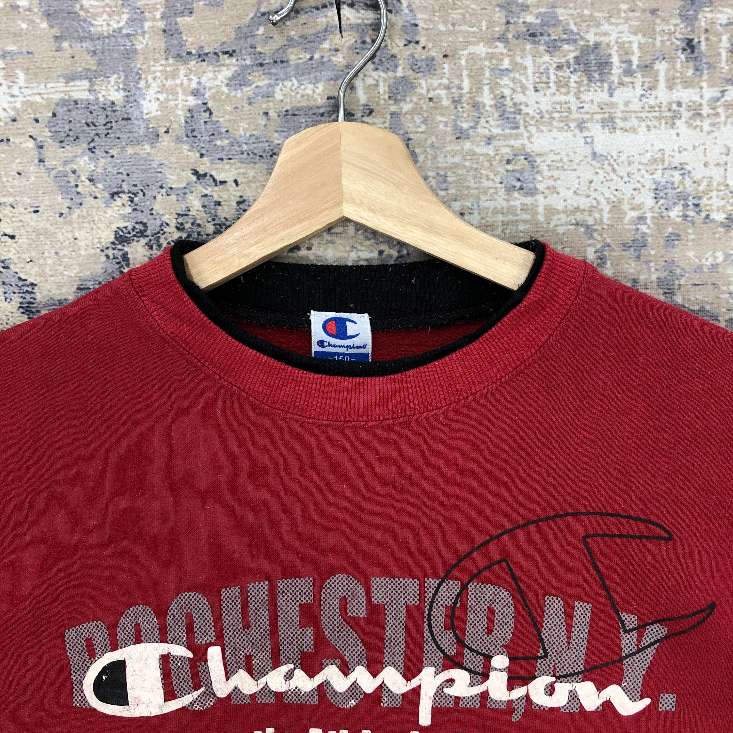 Vintage Champion Logo Crewneck Sweater Sweatshirt Jumper