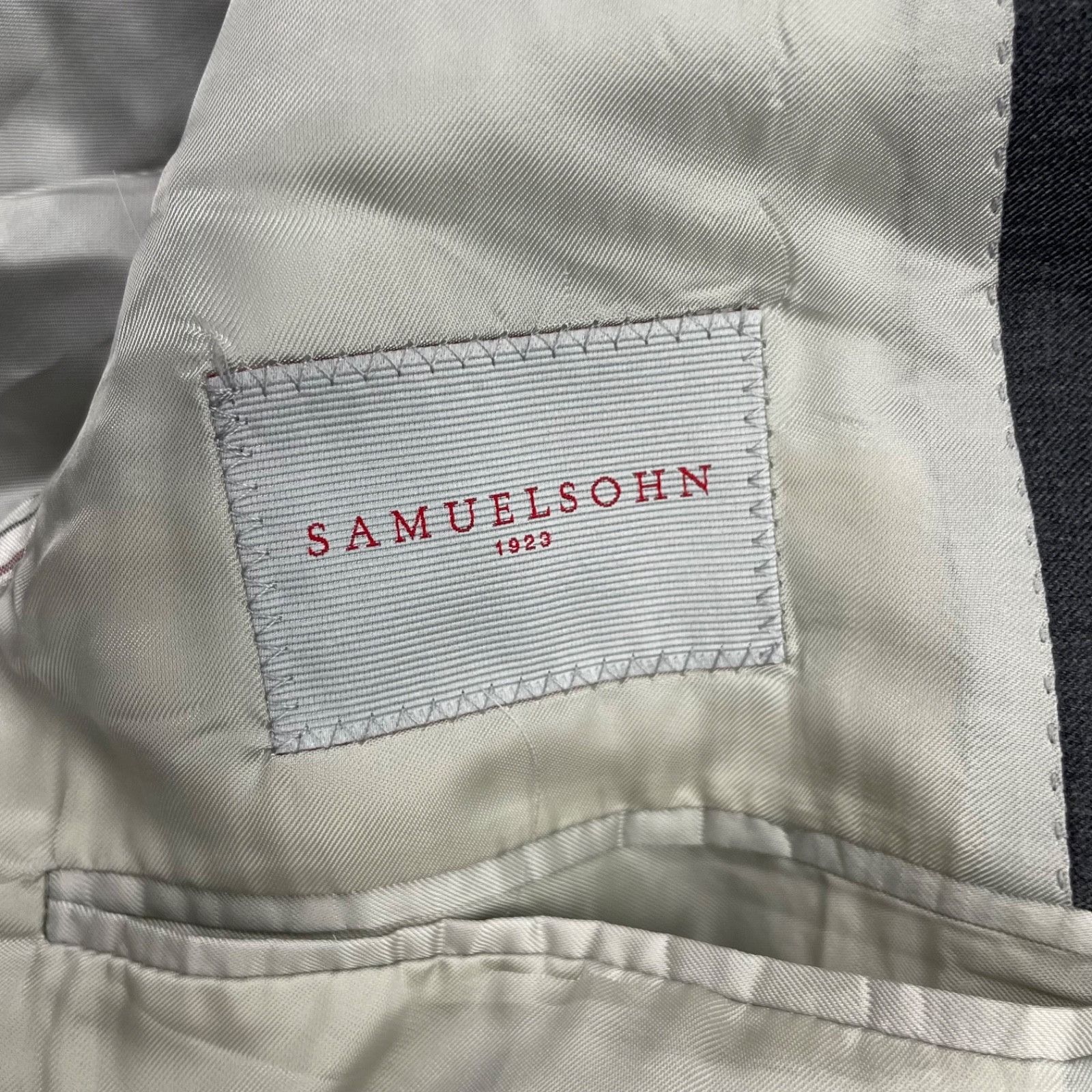 Samuelsohn Samuelsohn Men’s Bennet 100% Wool 2-Button Suit Gray • 42R | Size 42R - 6 Thumbnail
