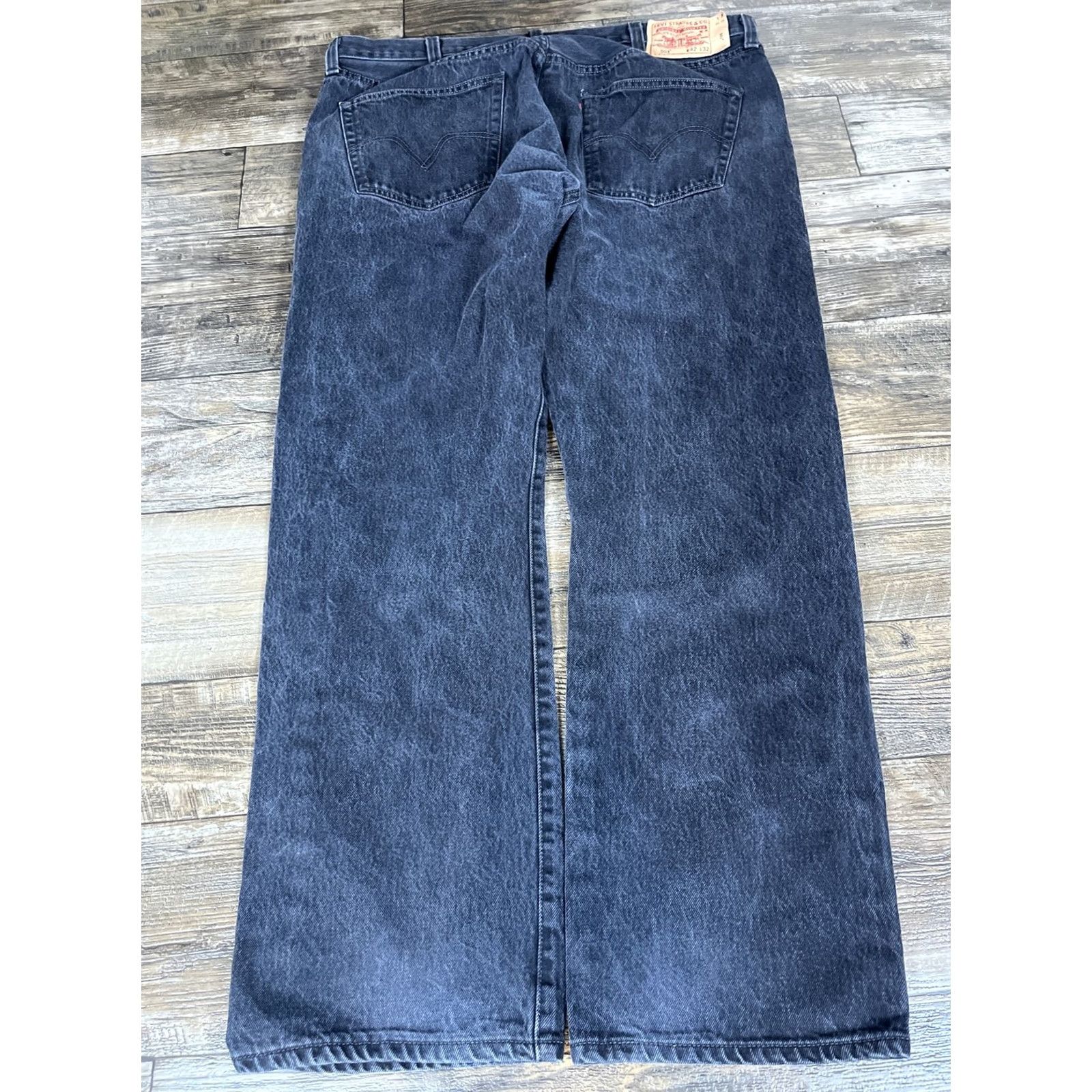 Levi's Levi's 501 Original Jeans Black 40x31 Button Fly Straight Denim Men Shoes? Size US 40 / EU 56 - 7 Thumbnail