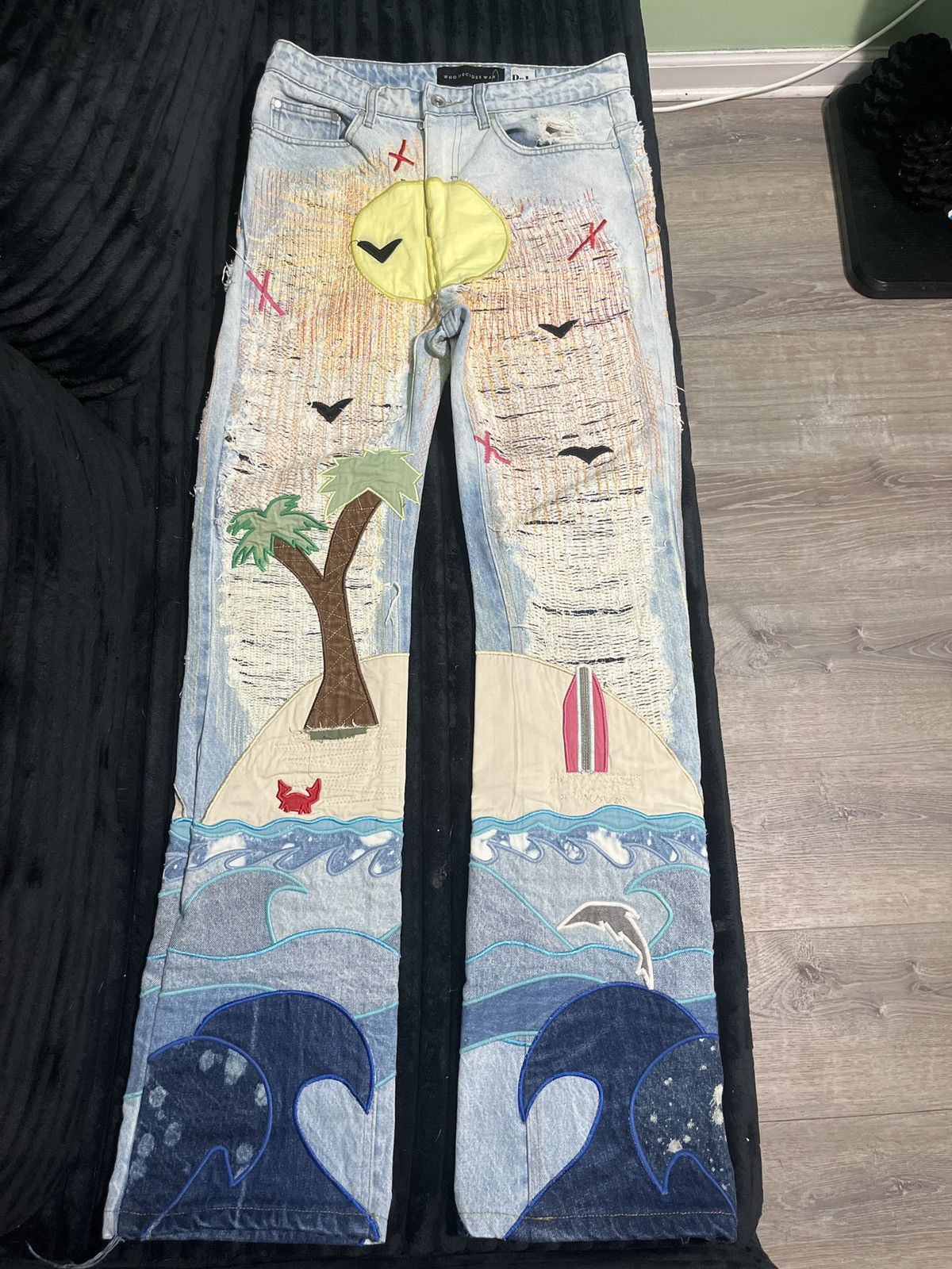 Who Decides War x Pale USA Seaboard Denim 'Sky/Multicolor'
