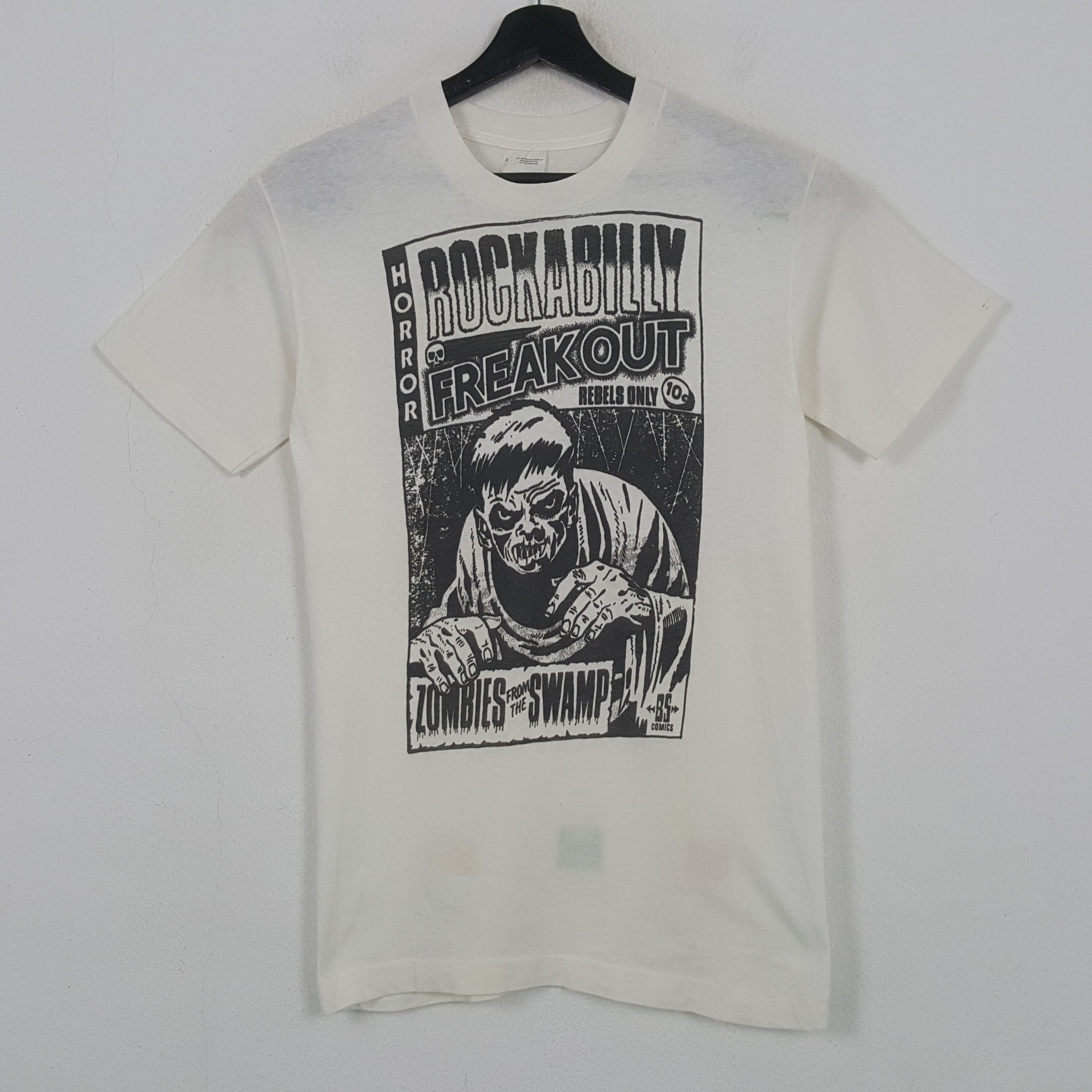 Vintage Rockabilly Freakout Horror Vintage Tshirt 32 Size US XS / EU 42 / 0 - 1 Thumbnail