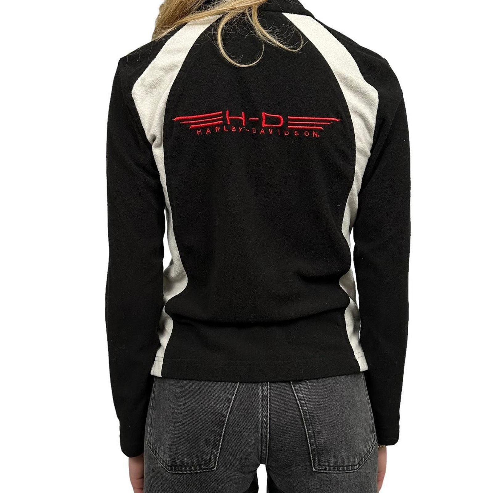 Harley Davidson Vintage Woman’s Harley Davidson Fleece Zipup Size M / US 6-8 / IT 42-44 - 3 Thumbnail