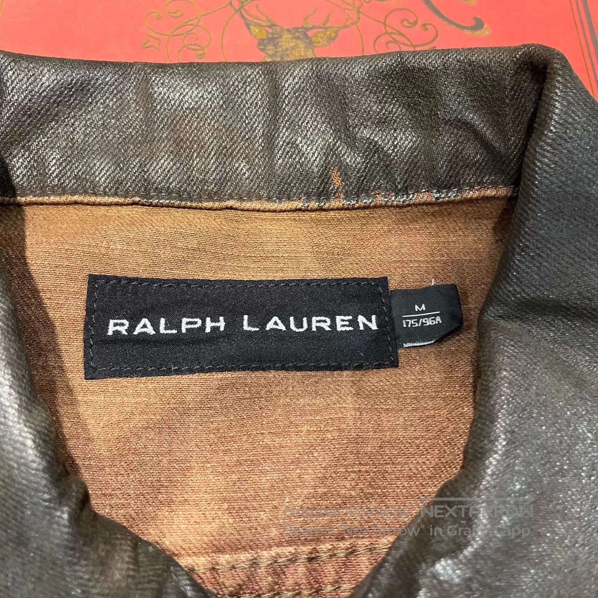 RRL Ralph Lauren black leather double rl jacket. Size US M / EU 48-50 / 2 - 3 Thumbnail