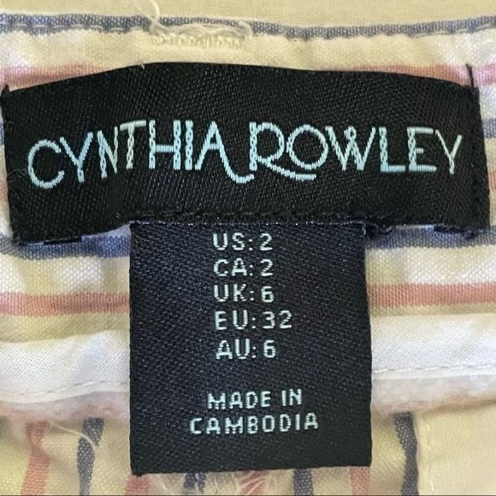 Cynthia Rowley Cynthia Rowley Shorts Women's 2 Seersucker White Size 26" / US 2 / IT 38 - 7 Thumbnail