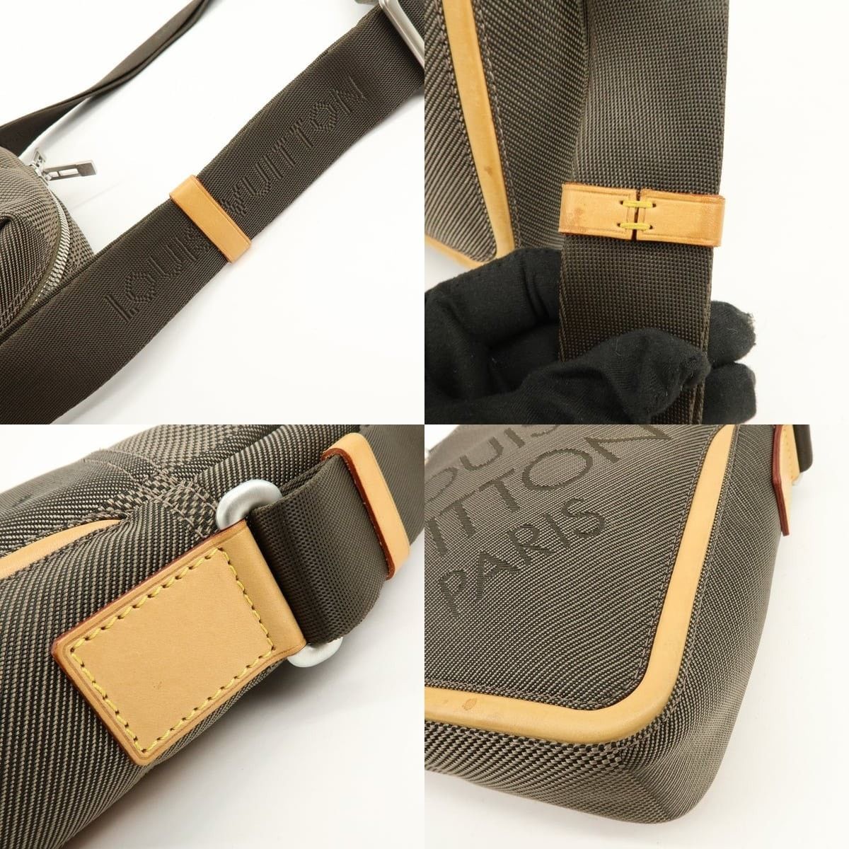 Louis Vuitton Louis Vuitton Damier Geant Citadin Nylon Crossbody Bag Brown Size ONE SIZE - 4 Thumbnail