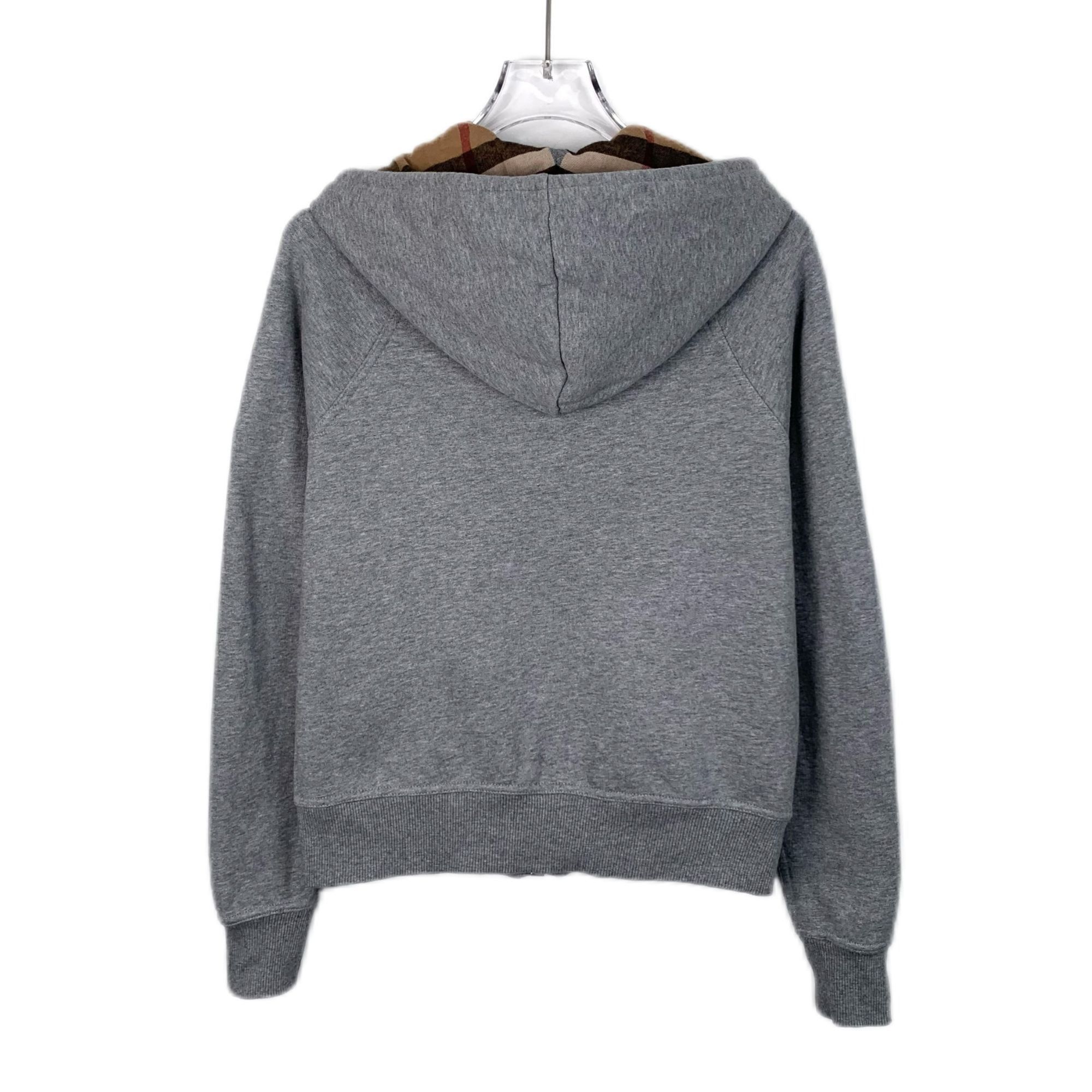 Burberry Burberry Grey Cotton Zip-Up Hoodie (Size XS) | Grailed