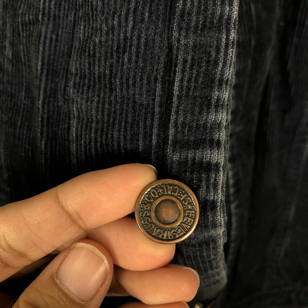 Levi's 🔥VINTAGE BIKER TRUCKER JACKET LEVI’S CORDUROY BLANKET Size US M / EU 48-50 / 2 - 18 Thumbnail