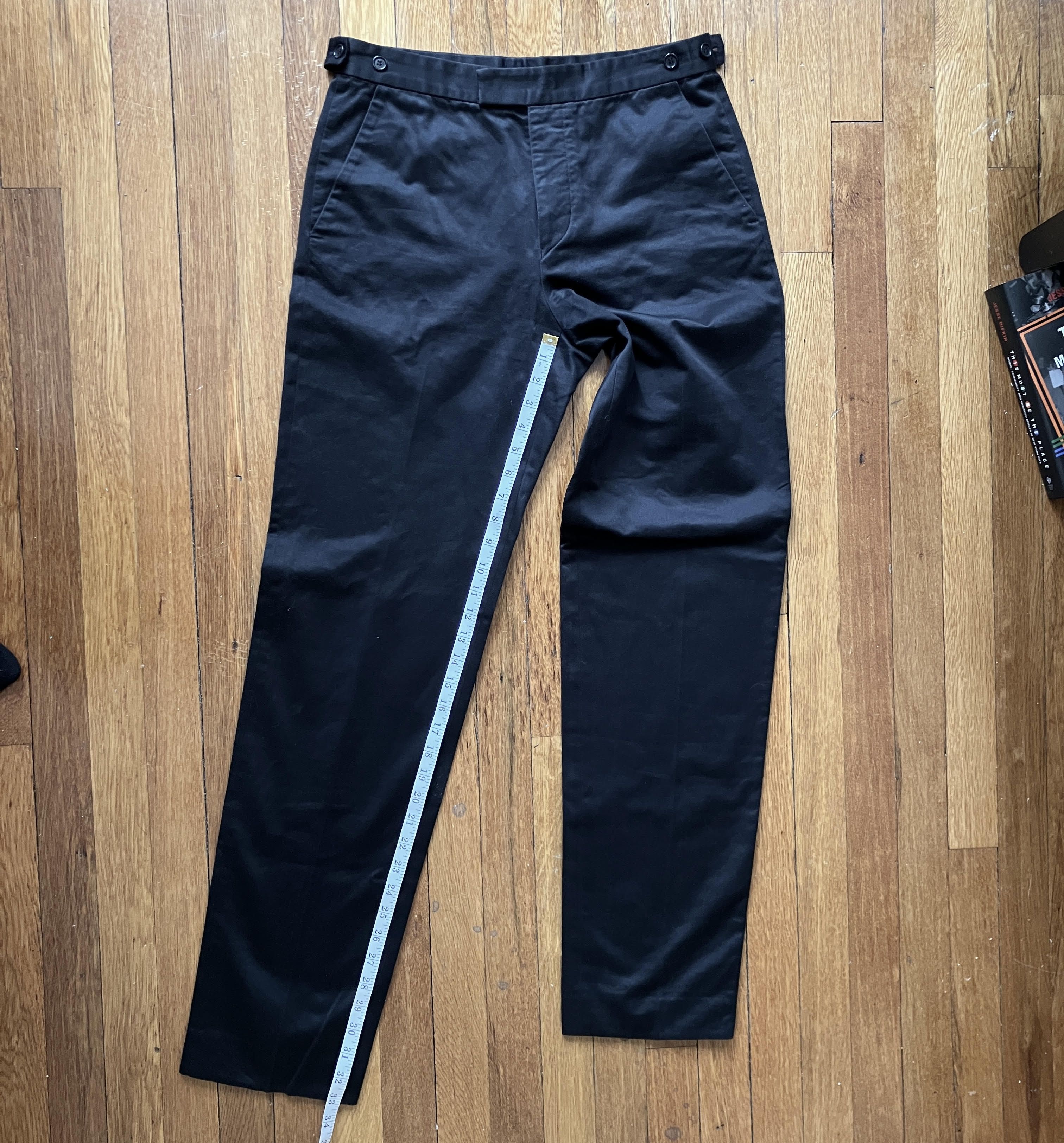 Helmut Lang Helmut Lang archival 90s cotton sateen tailored pants 30" Size 30" / US 8 / IT 44 - 6 Thumbnail