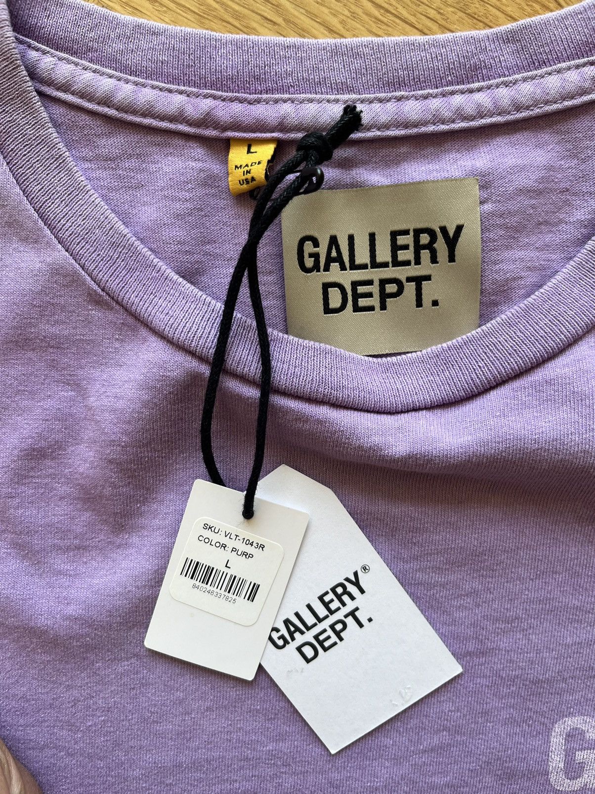 Gallery Dept. Gallery Dept Vintage Logo Purple Distressed Tee Size US L / EU 52-54 / 3 - 3 Thumbnail