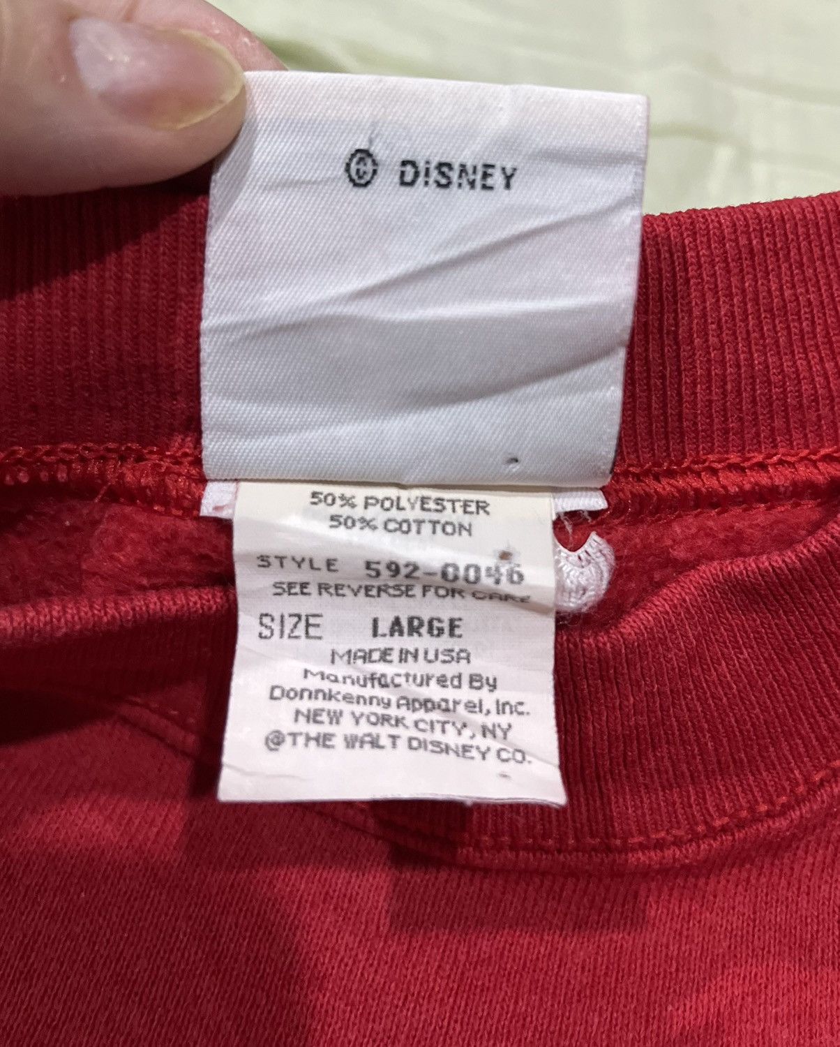 Disney Vintage 90s Disney Mickey Mouse Mirror Print Sweatshirt Size US L / EU 52-54 / 3 - 5 Thumbnail