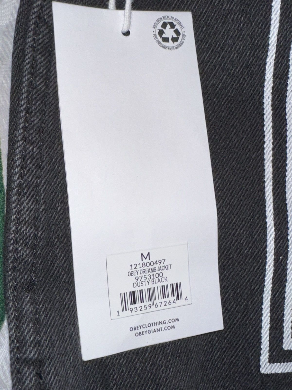 Obey Obey Propaganda Dreams Black Denim Jacket Urban Outfitters Size US M / EU 48-50 / 2 - 10 Thumbnail