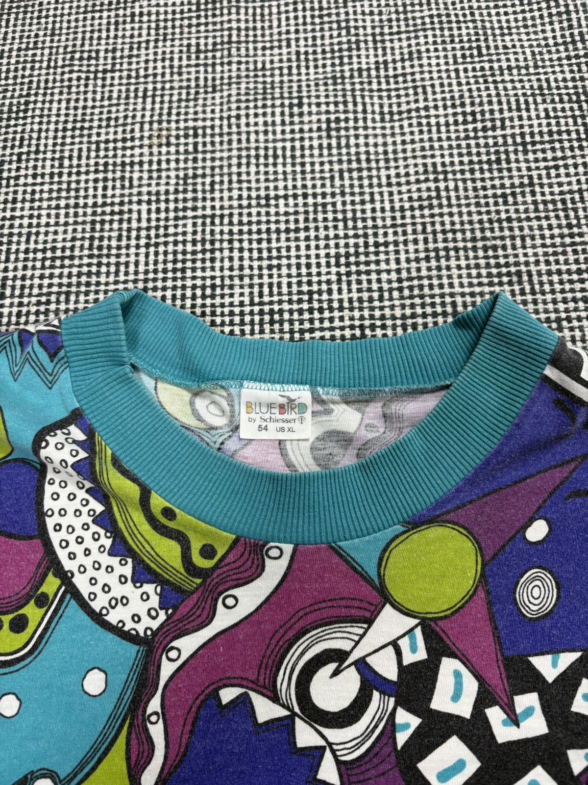 Vintage 80s vintage raver aop crazy print tee Size US XL / EU 56 / 4 - 3 Thumbnail