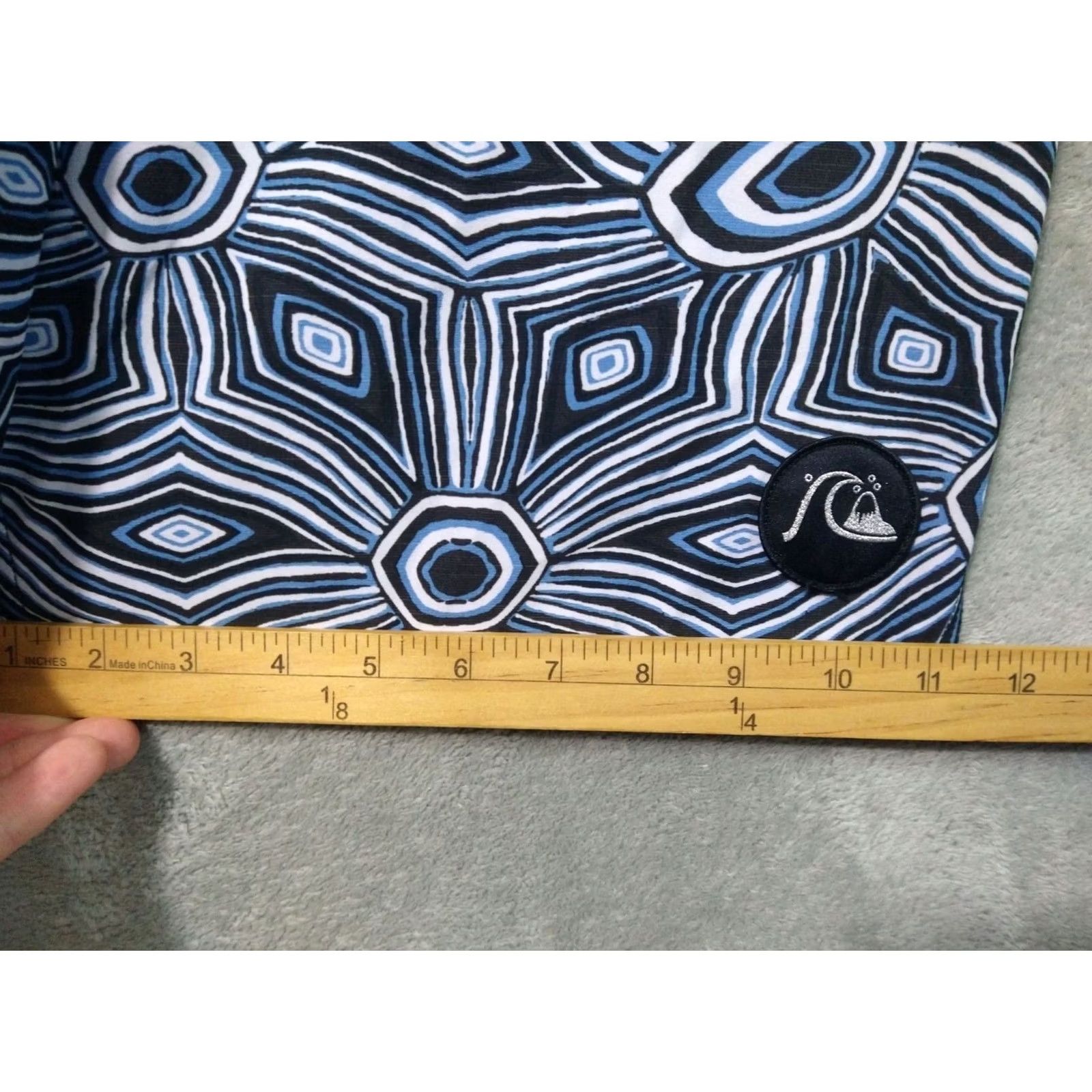 Quiksilver Quiksilver Shorts Mens 32 Dryflight High Line Geometric Board Swim Trunks Surf Blue Geometric 32 Mens Beach Surfing Board Shorts Size US 32 / EU 48 - 6 Thumbnail