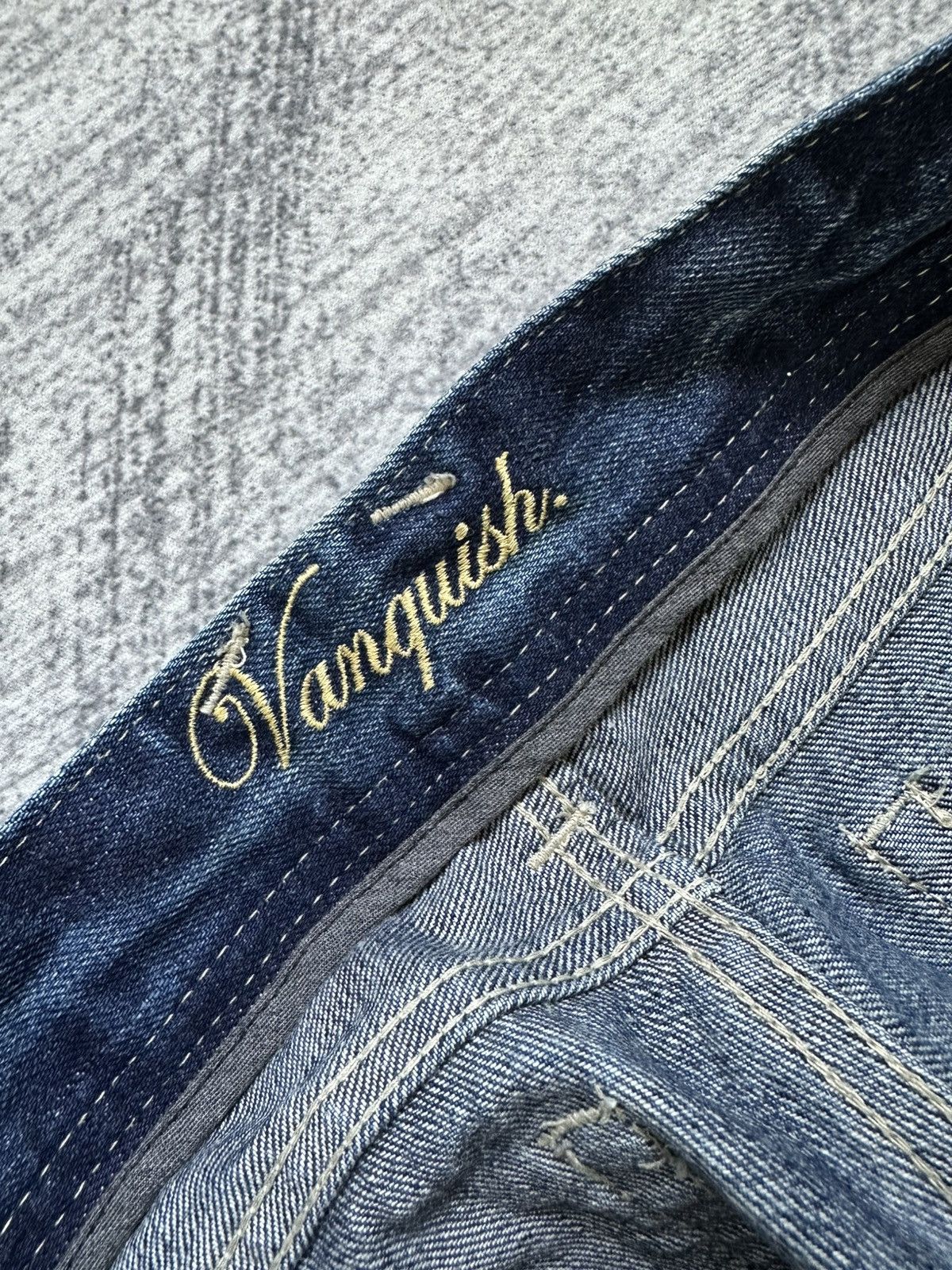 If Six Was Nine × Japanese Brand × Vanquish Vanquish Punk Inspired Flare Jeans Size 32" / US 10 / IT 46 - 16 Thumbnail